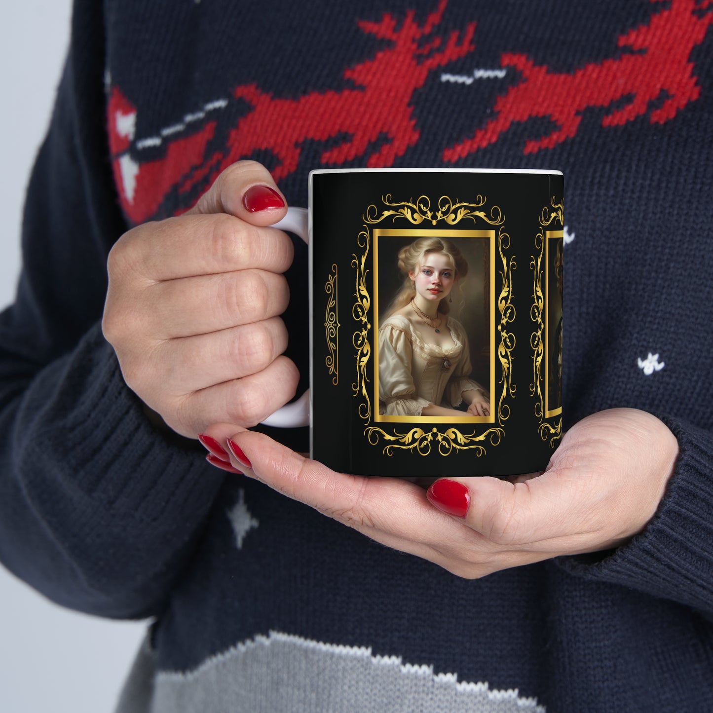 Tasse à café et à thé avec portraits antiques