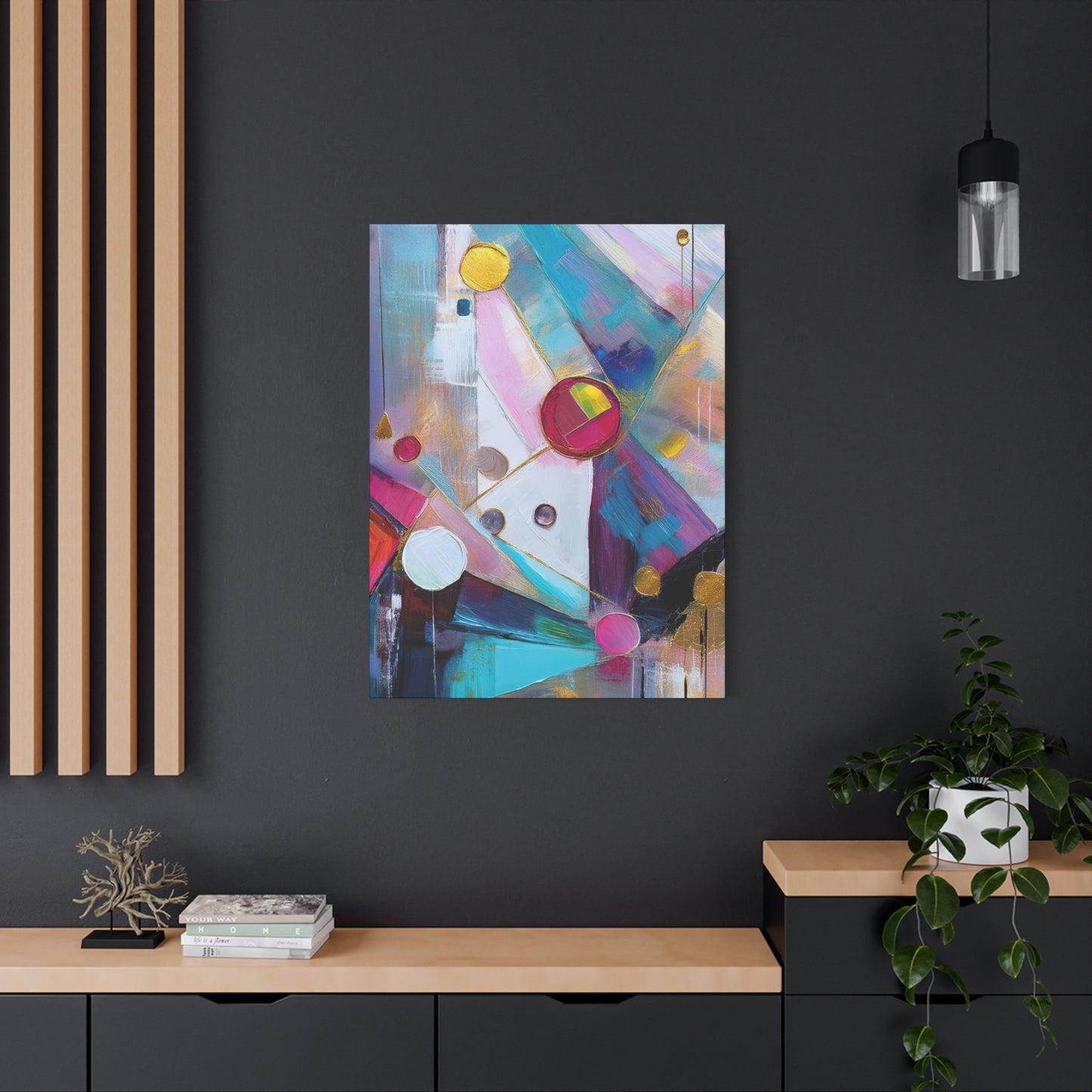 Abstract Oil Painting Print Canvas 20x24,20x30,24x30 24x32,24x36,30x40 32x48,36x48,40x60 Pine-Wood Inner Frame ABS-170