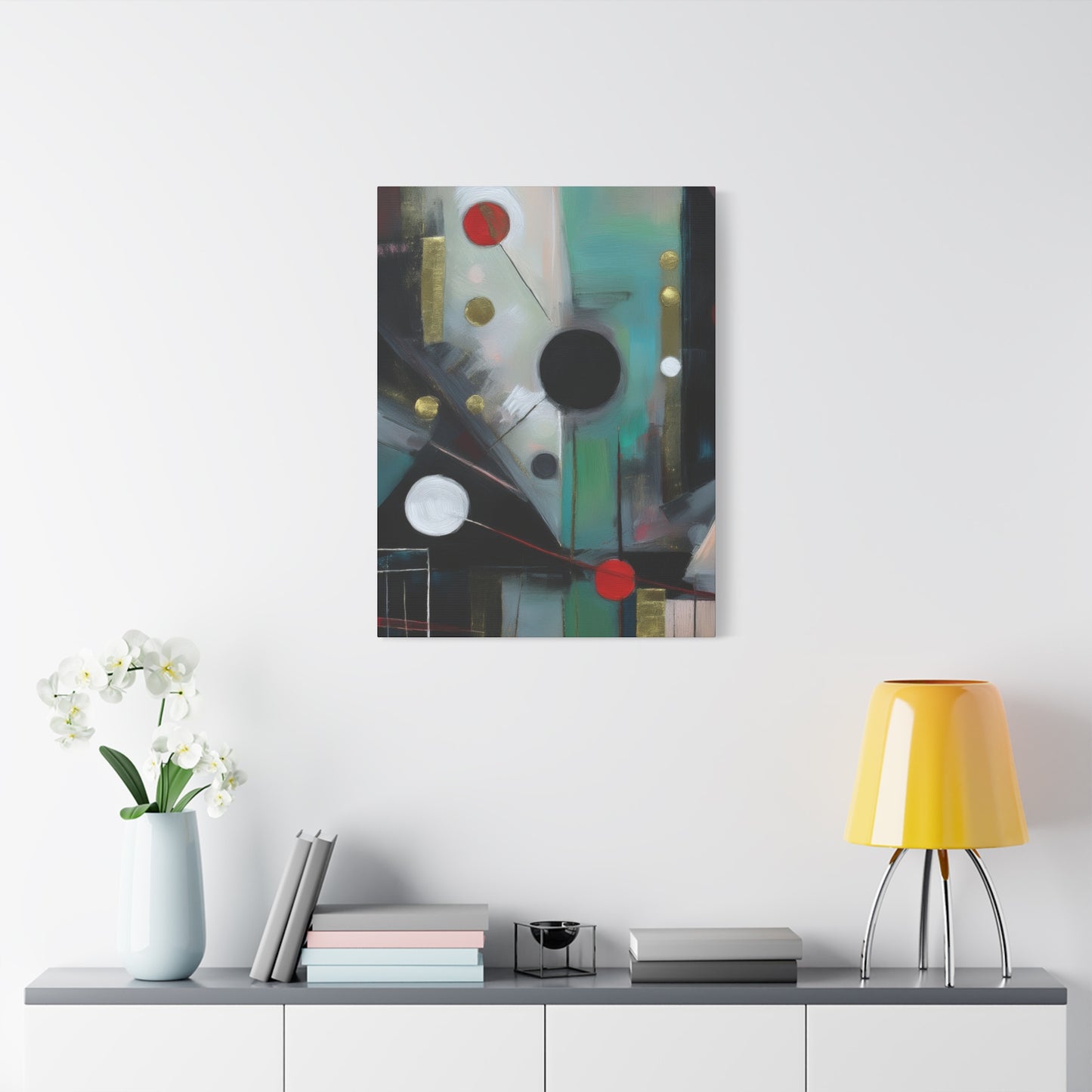 Abstract Oil Painting Print Canvas 20x24,20x30,24x30 24x32,24x36,30x40 32x48,36x48,40x60 Pine-Wood Inner Frame ABS-158