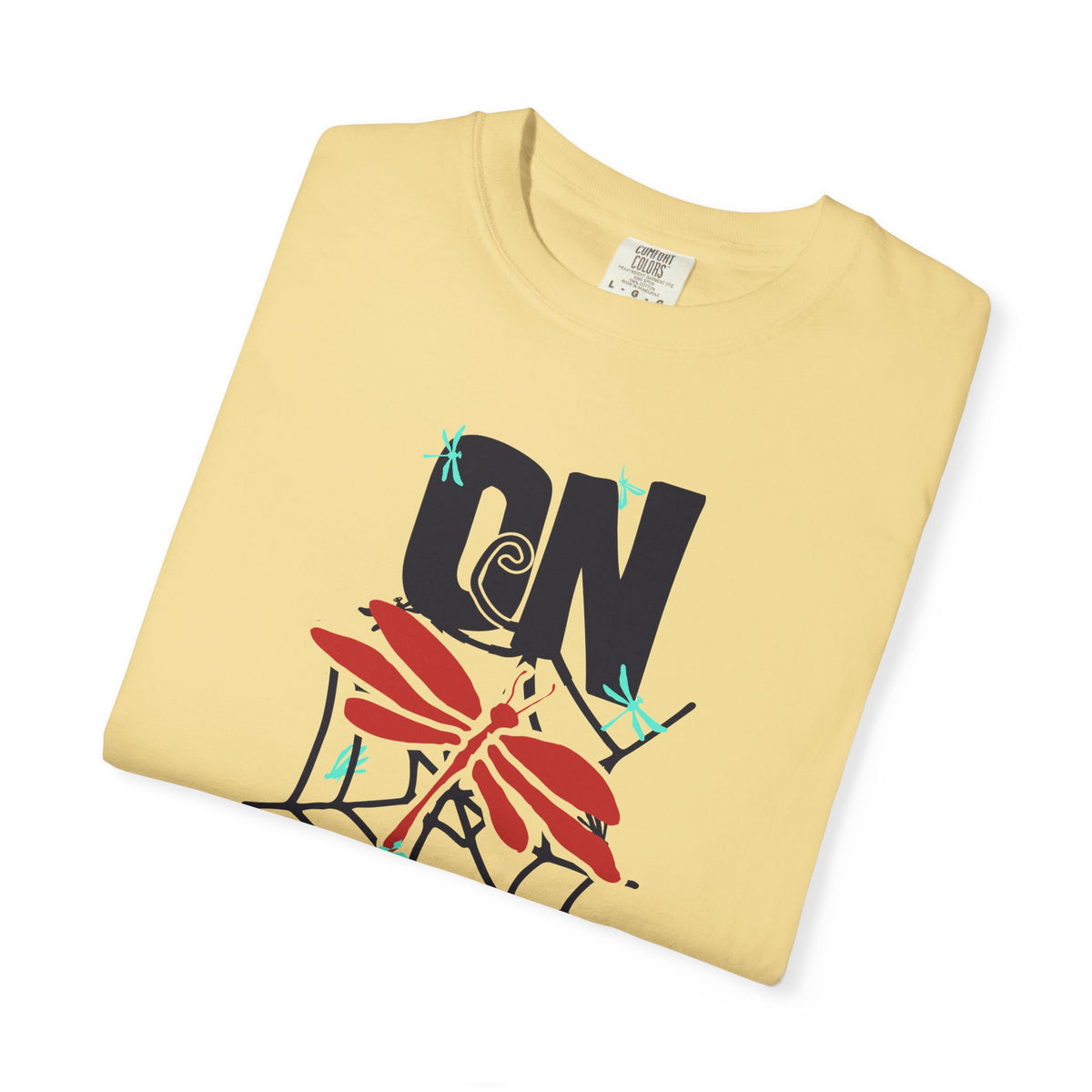 On the Web Spider Graphic Unisex Comfort Colors Garment-Dyed Heavyweight 100 Cotton Art Design T-Shirt w4