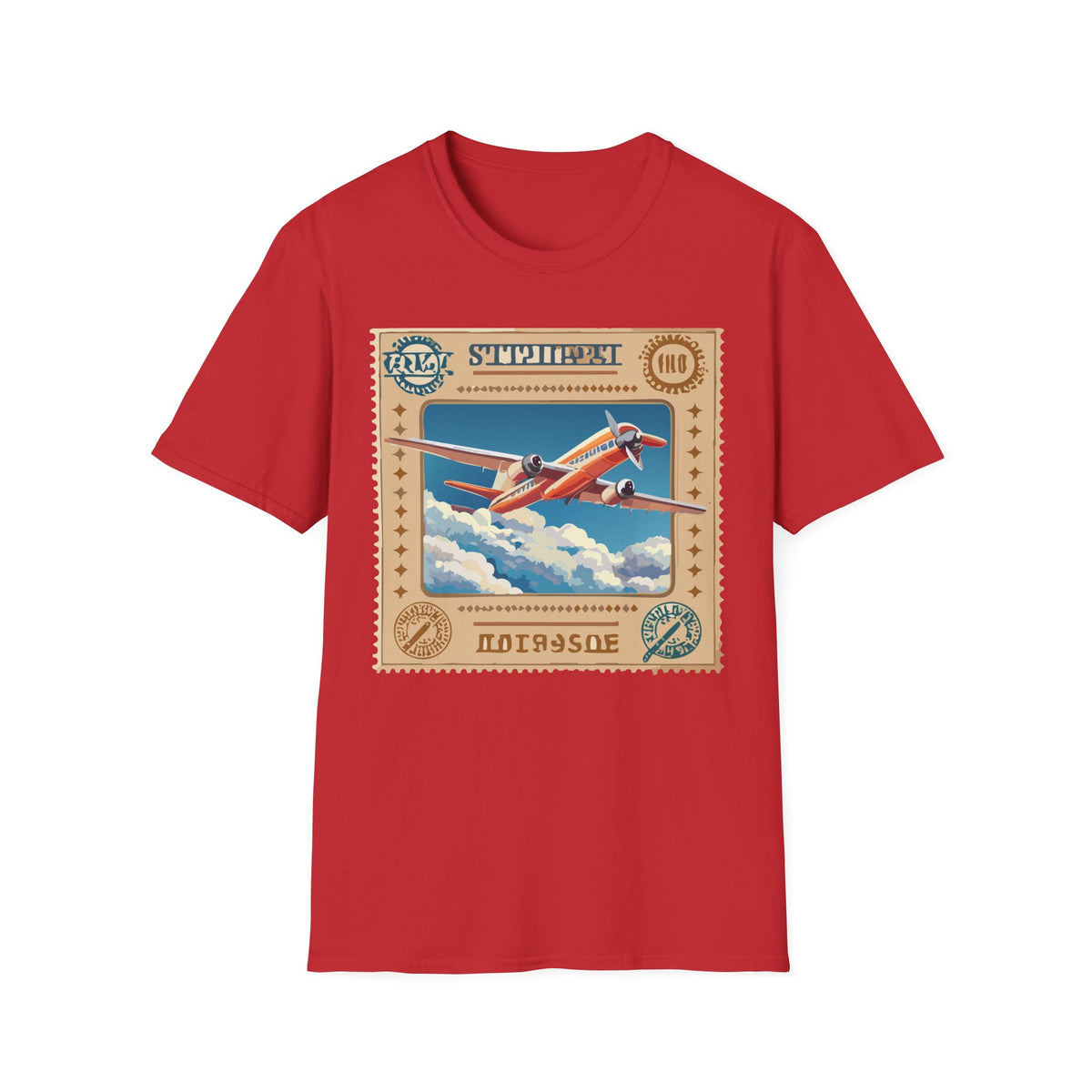 Vintage Airplane Poster T-Shirt | Retro Travel Plane Graphic