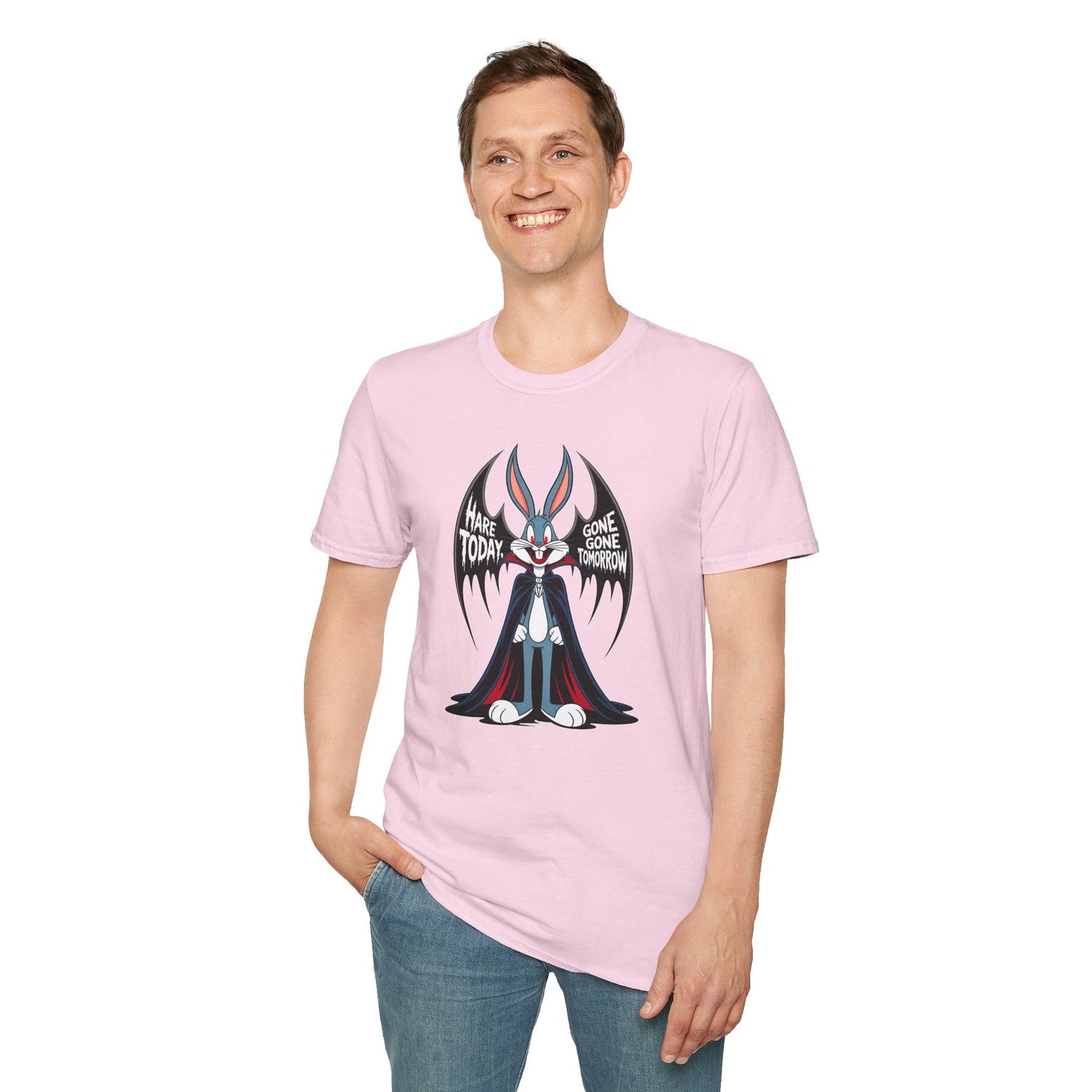 Bugs Bunny T Shirt Cartoon Art Design Unisex Gildan Softstyle 100 Percent Ring Spun Cotton