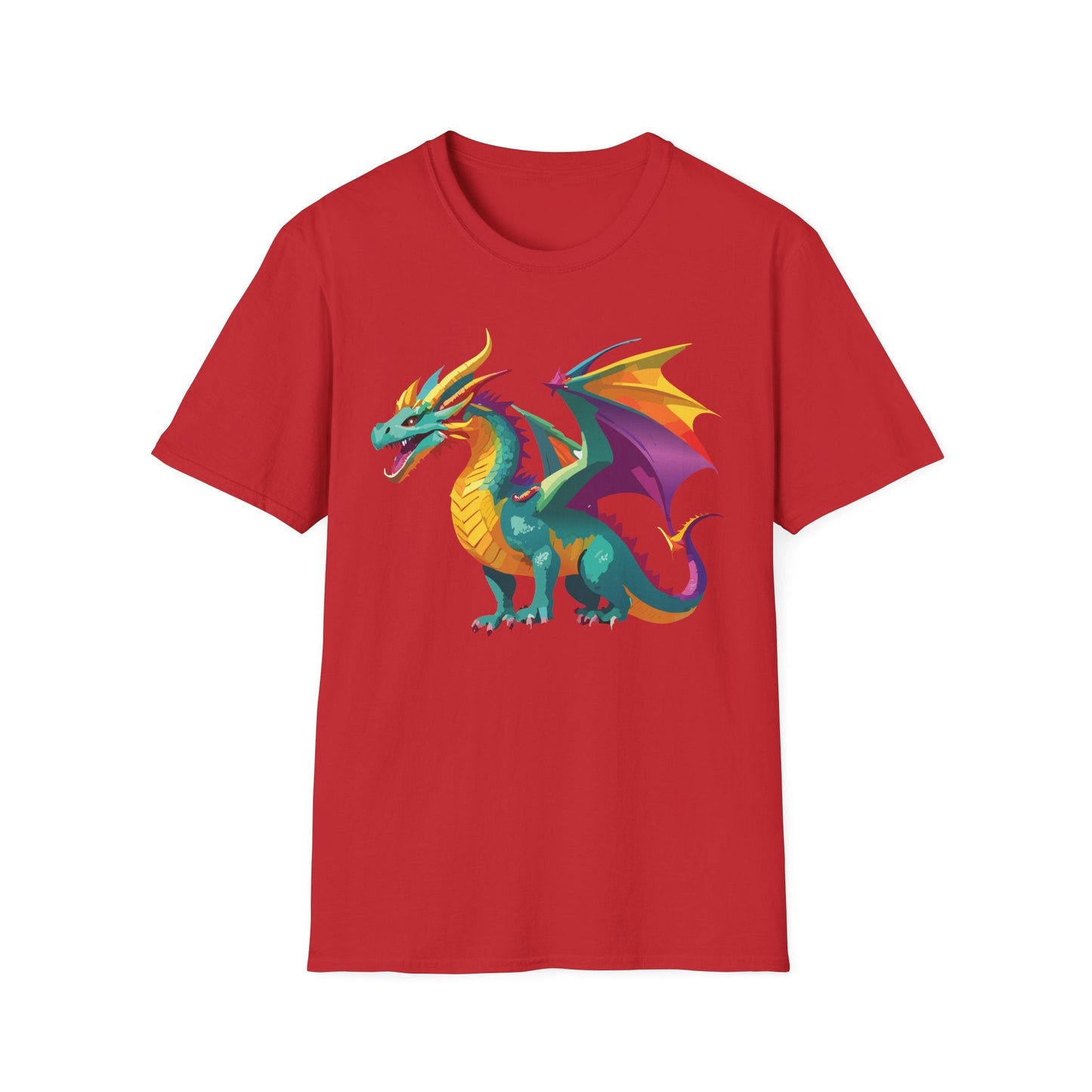 Dragon T Shirt Unisex Short Sleeve Art Design Gildan Softstyle Cotton Tee For Animal Lovers