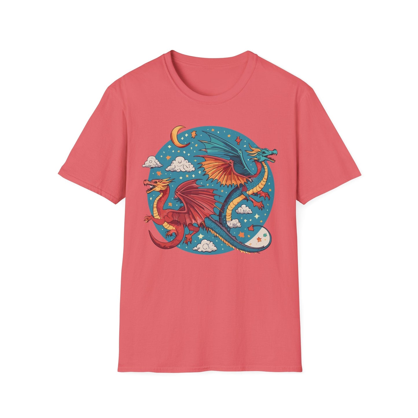 Dragon Graphic Unisex 100 Cotton Tee with Animal Artwork Design 16