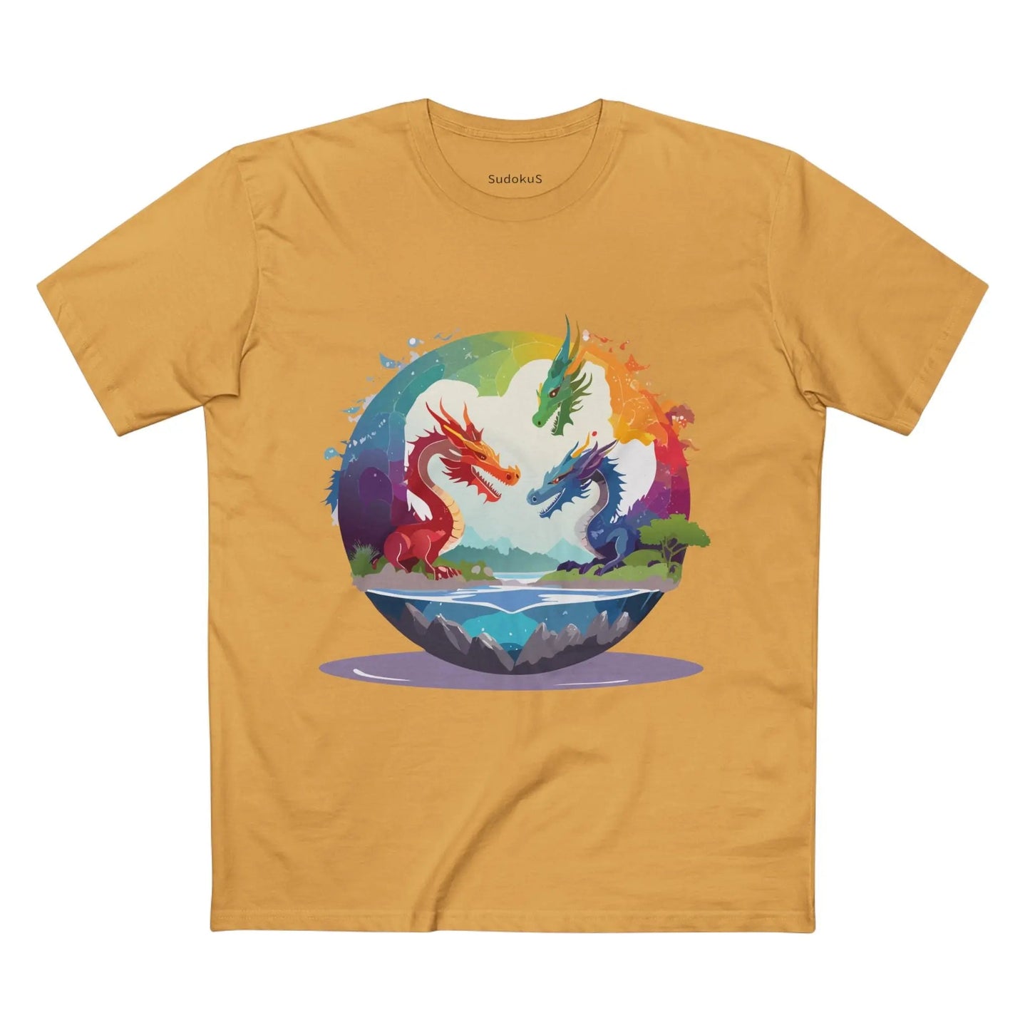 Dragon Graphic Unisex 100 Cotton Staple Tee 21