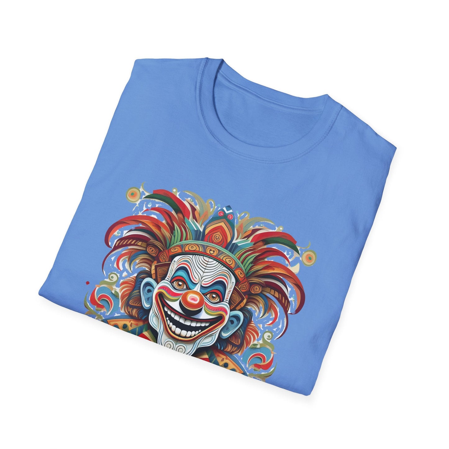 Clown Shirt Unisex Tee Funny Man Circus Shirt Scary Man Tee Gildan Softstyle 64000