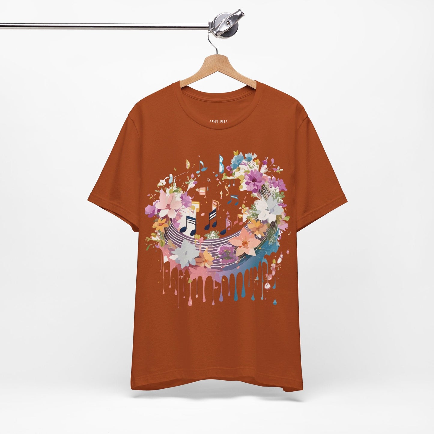 Adelpha Music T Shirt Unisex Graphic Tee With Vintage Inspired Artwork Short Sleeve