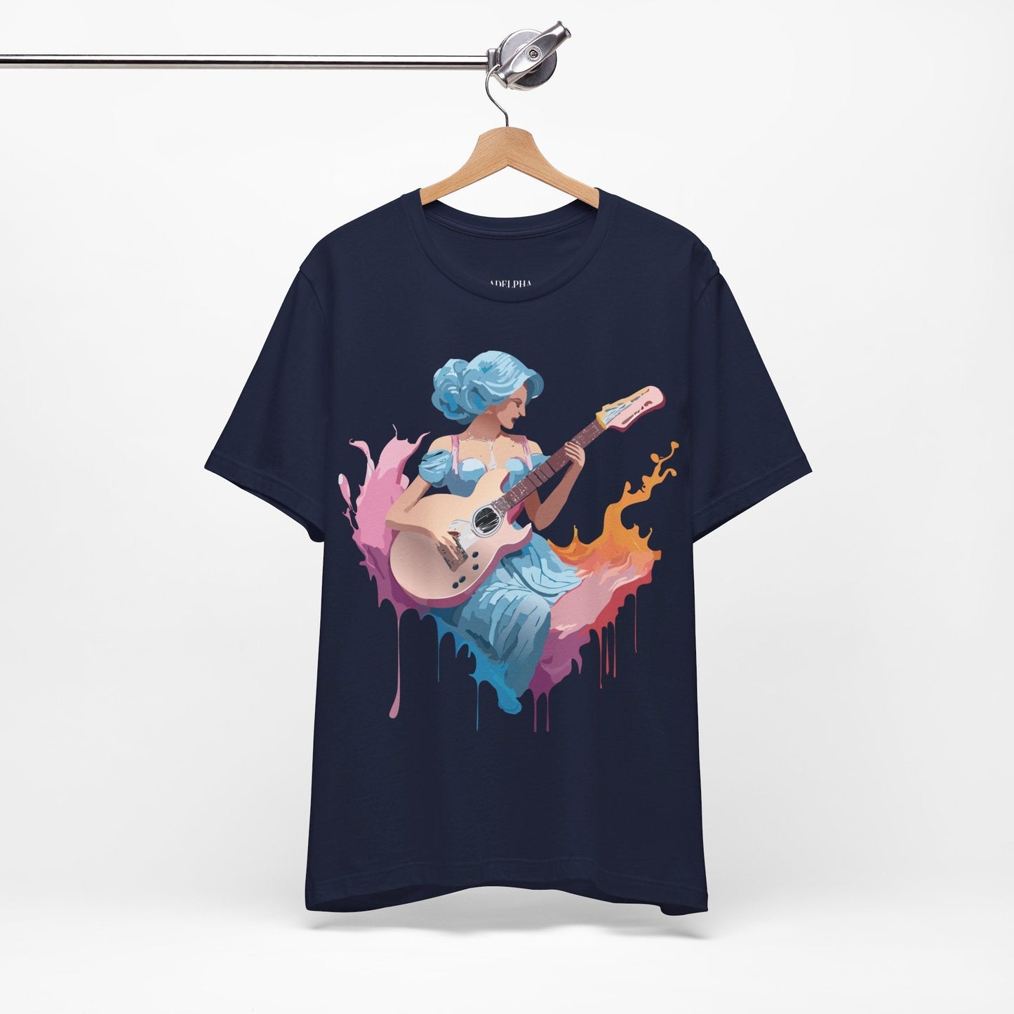 Adelpha Unisex Graphic Tee With Vintage Inspired Art Design Short Sleeve Premium Everyday Wear