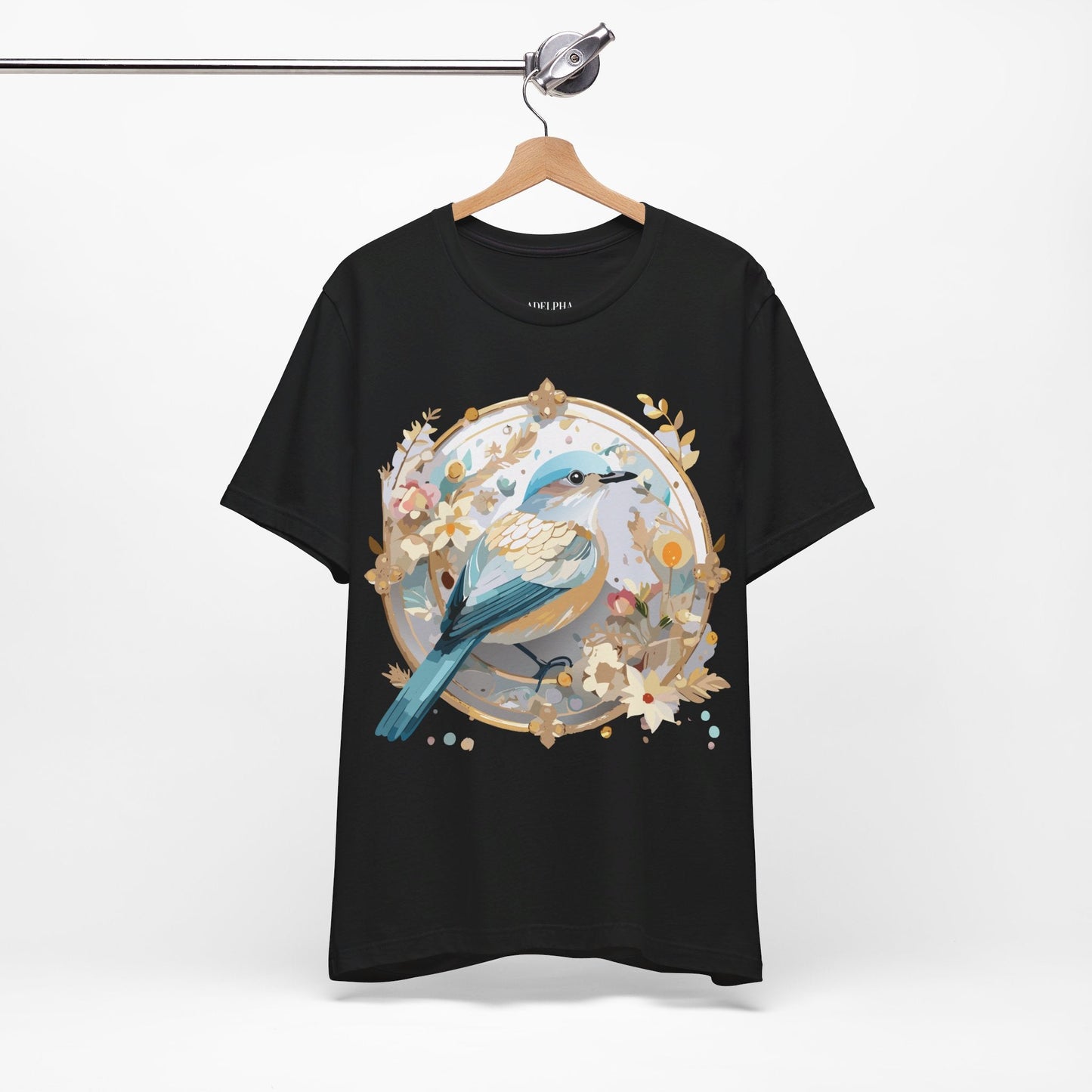 Adelpha Medallion Graphic Tee Unisex Jersey Short Sleeve Vintage Art Design Shirt