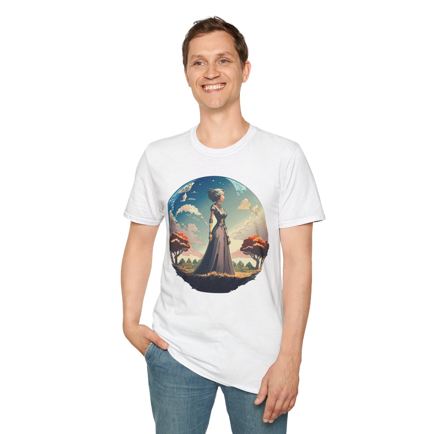 Womens Graphic T Shirt Art Design Tee Gildan Softstyle 64000 Unisex Cotton Short Sleeve