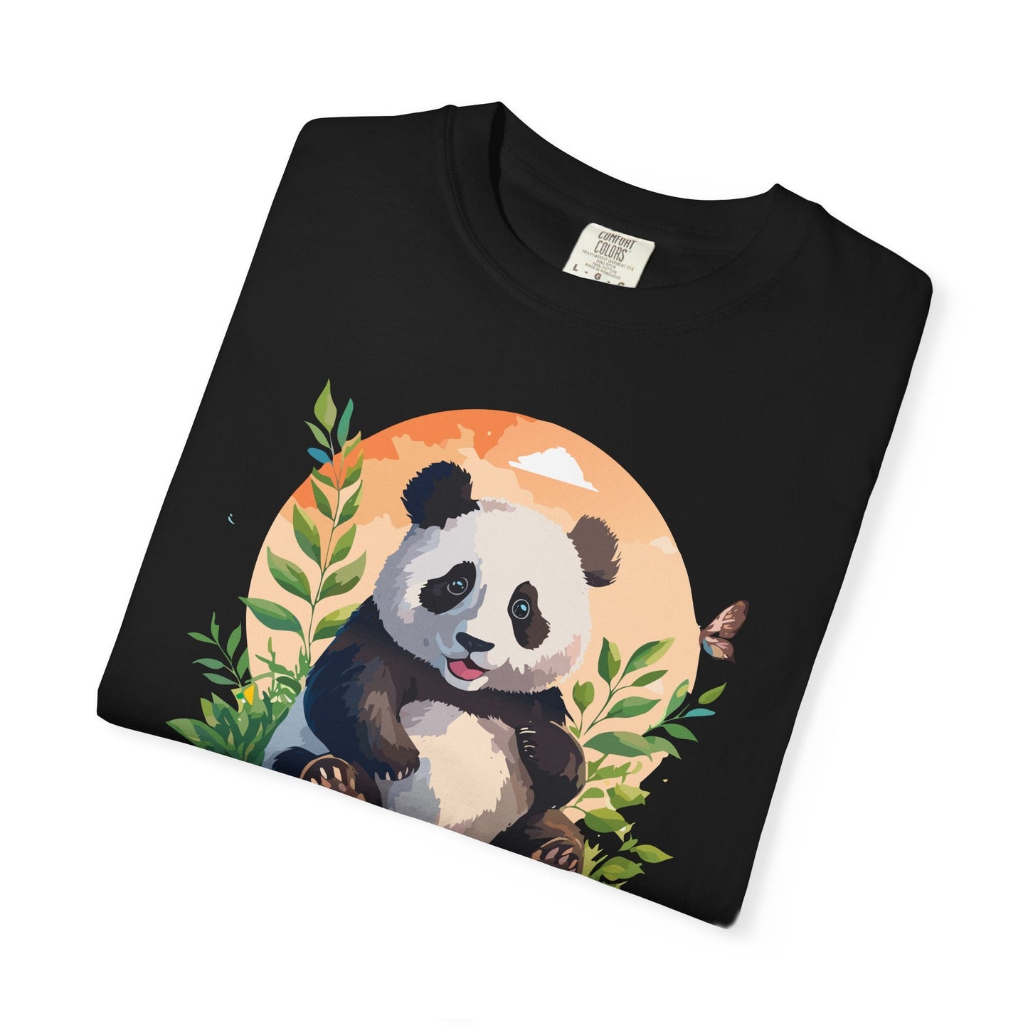 Panda Portrait Graphic T-Shirt Unisex Cotton Floral Animal Art Tee pp4