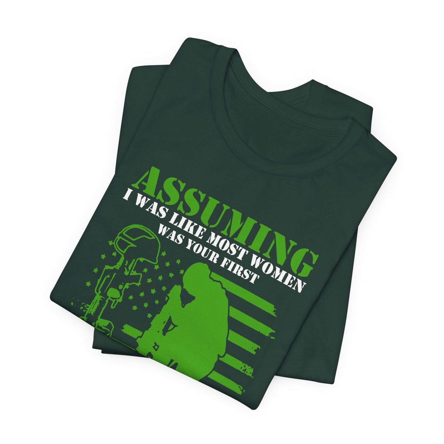 Army Veteran Patriotic Graphic Design Unisex Cotton T-Shirt v45