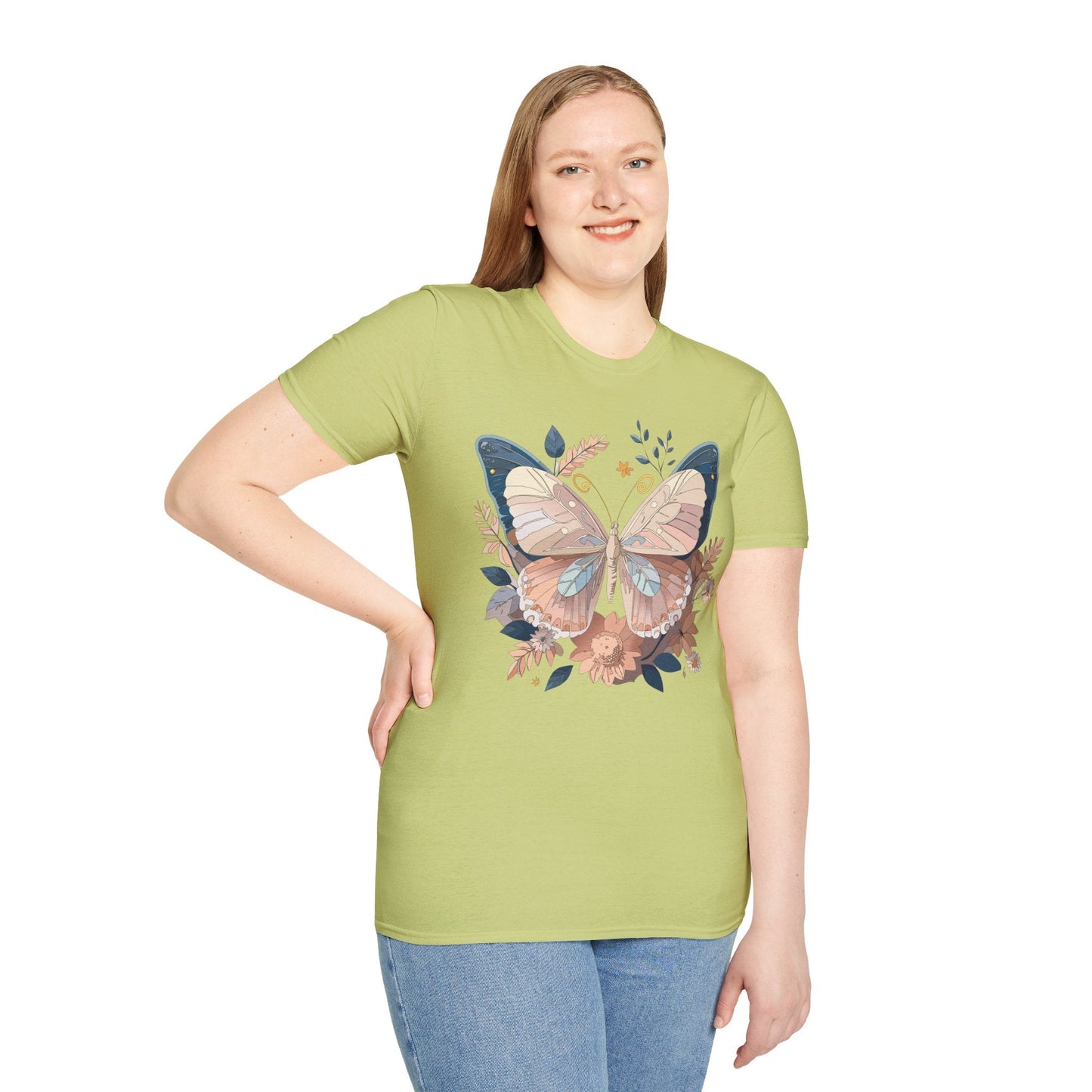 Monarch Butterfly Shirt Unisex Softstyle T Shirt 100 Percent Ring Spun Cotton Gildan 64000