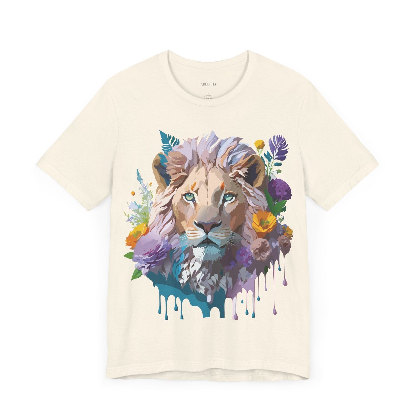 Lion Graphic Unisex 100 Cotton Vintage Animal Artwork Tee 3