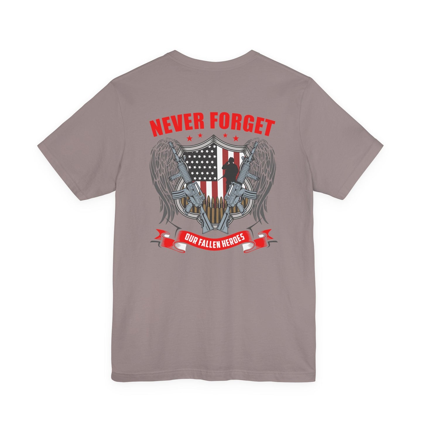 Army Veteran Patriotic Graphic Design Unisex Cotton T-Shirt v39