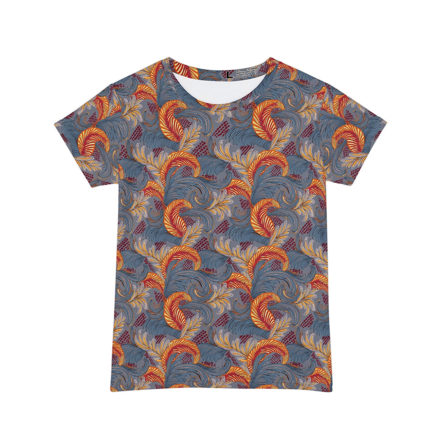 Women Poly Span T-Shirt with Floral Print