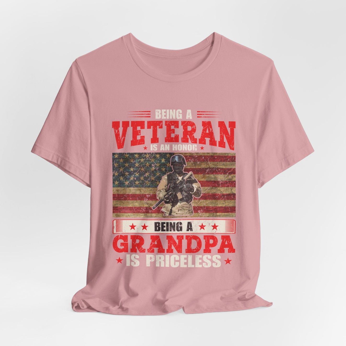 Army Veteran Patriotic Graphic Design Unisex Cotton T-Shirt v34