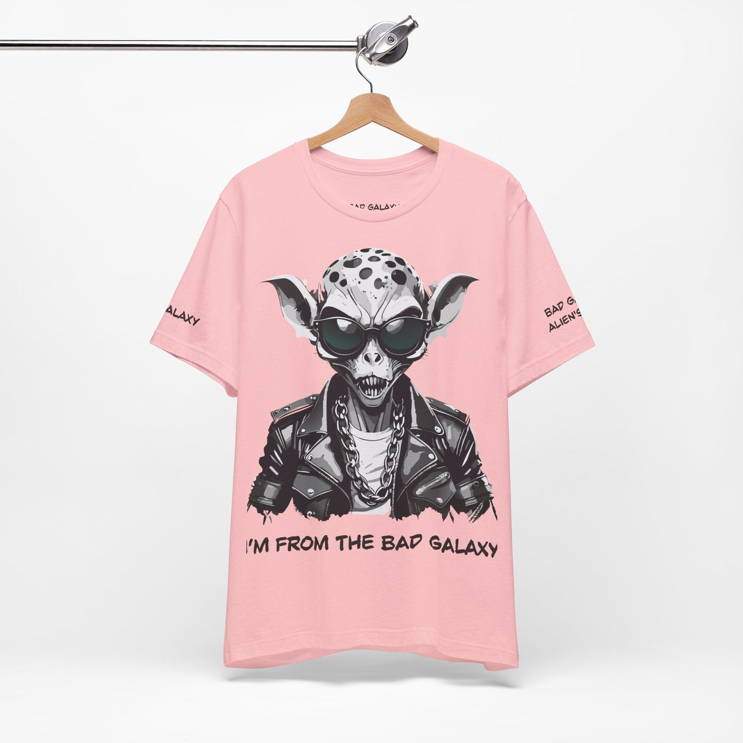 Alien Tee Shirt From Bad Galaxy 100 Percent Cotton Lightweight USA Printed Tee Eco Friendly Inks