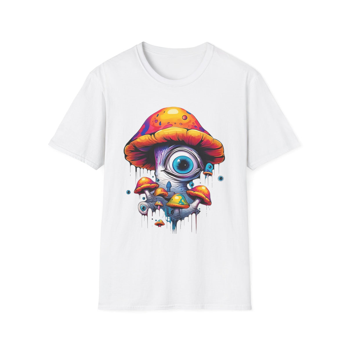 Funny Mashroom Graphic Tee Gildan Unisex 100 Cotton Tee Shirt h21