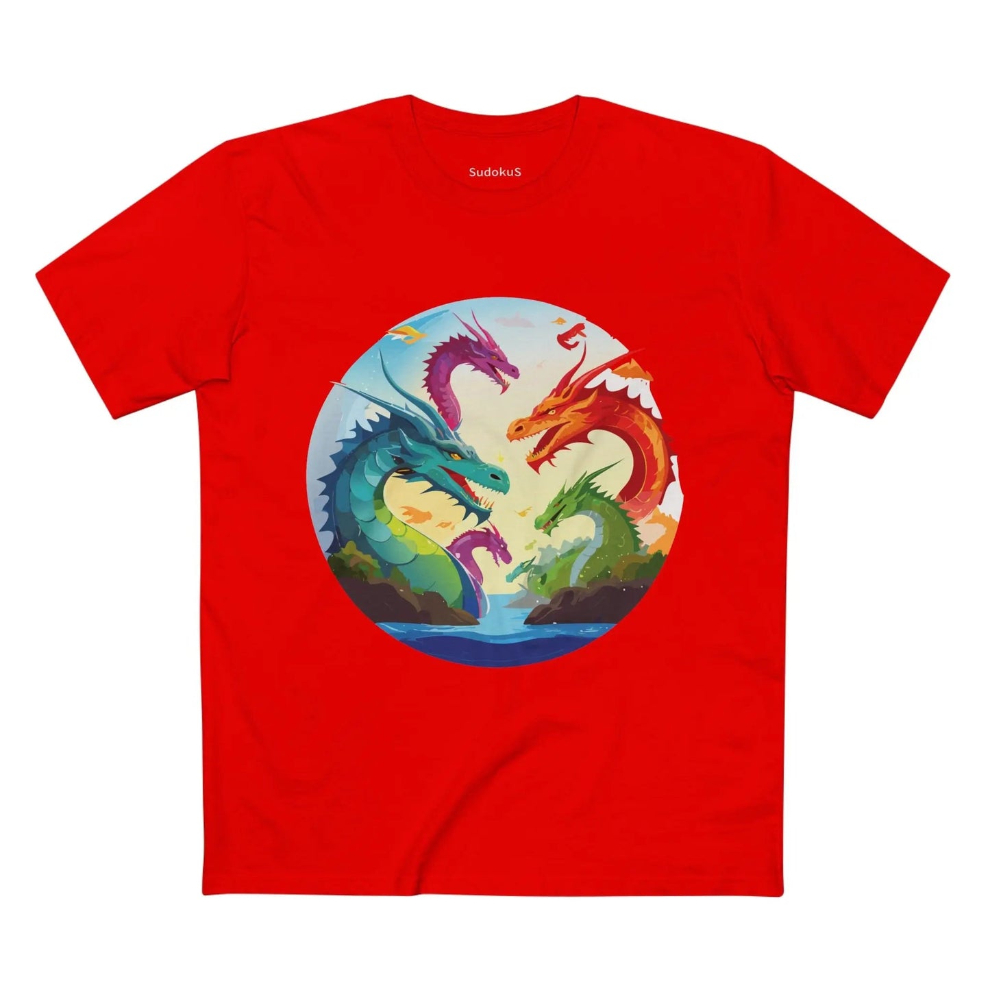 Dragon Graphic Unisex 100 Cotton Staple Tee 15