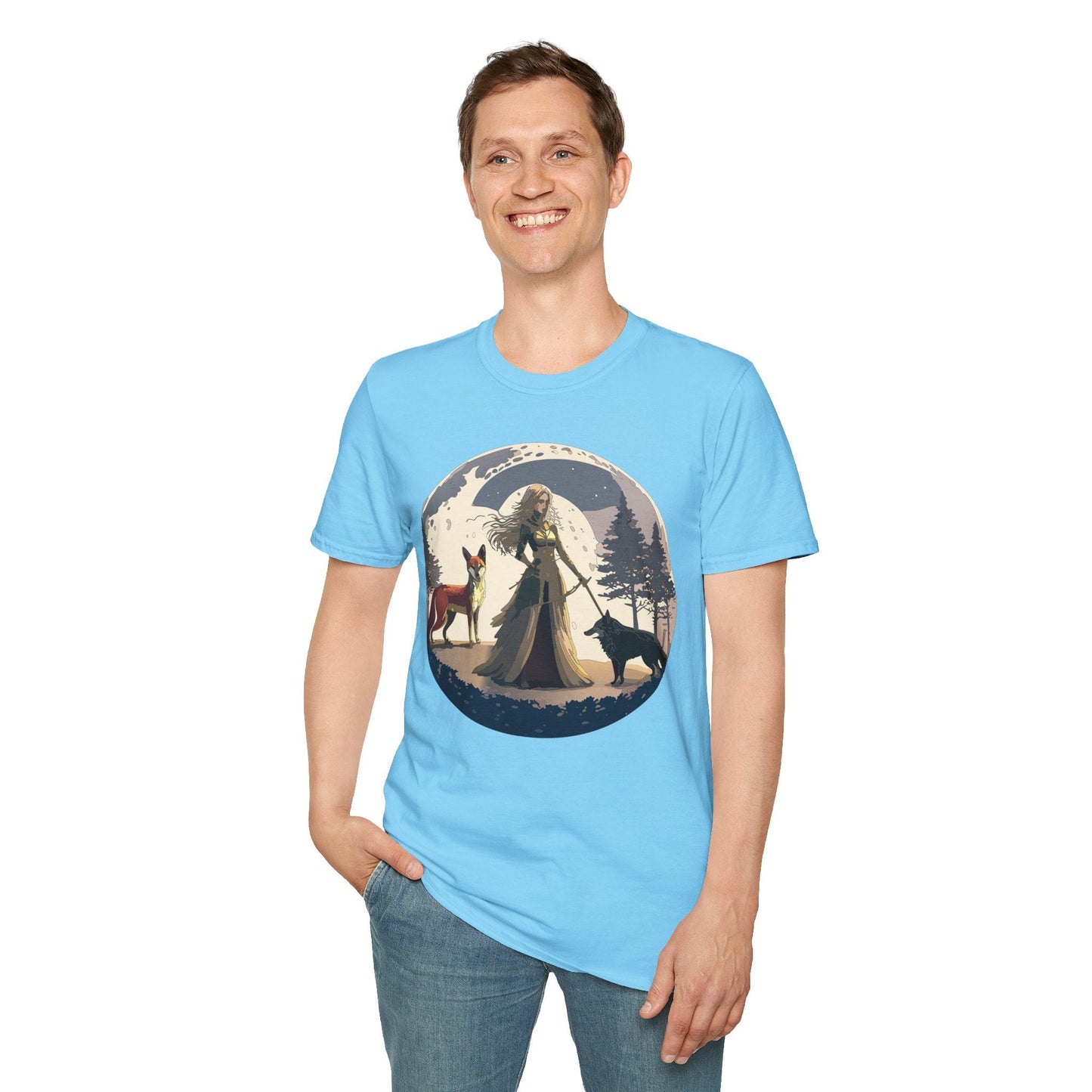 Womens Graphic T Shirt Art Design Tee Softstyle 64000 Gildan Unisex Short Sleeve