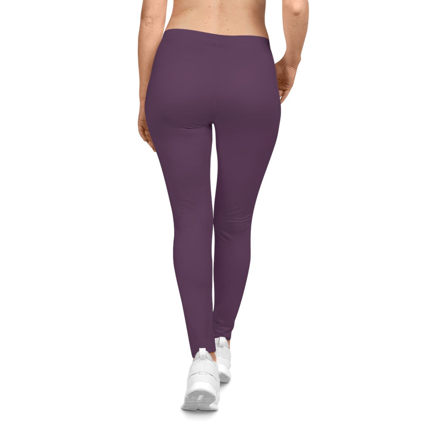 Berry Cream Color Women's Poly-Span Casual Leggings XS-2XL