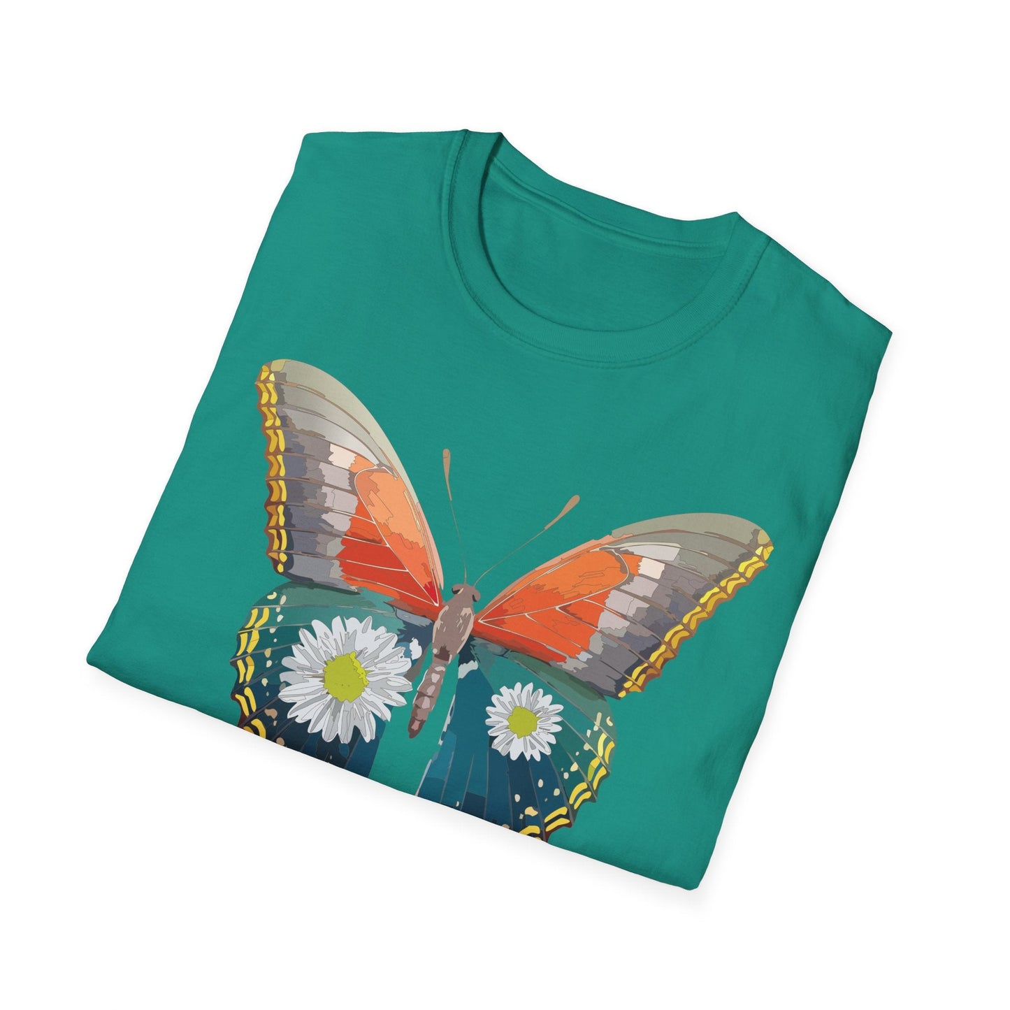 Butterfly Shirt Unisex Gildan Softstyle 64000 Short Sleeve T Shirt Monarch Design