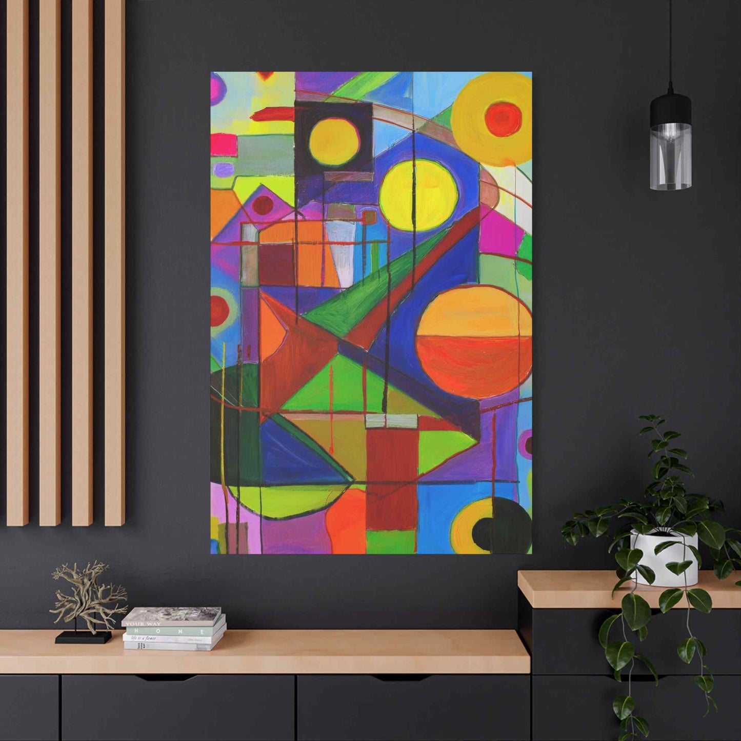 Abstract Painting Print Canvas 20x24,20x30,24x30, 24x32,24x36,30x40, 32x48,36x48,40x60 Pine-Wood Inner Frame ABS-5