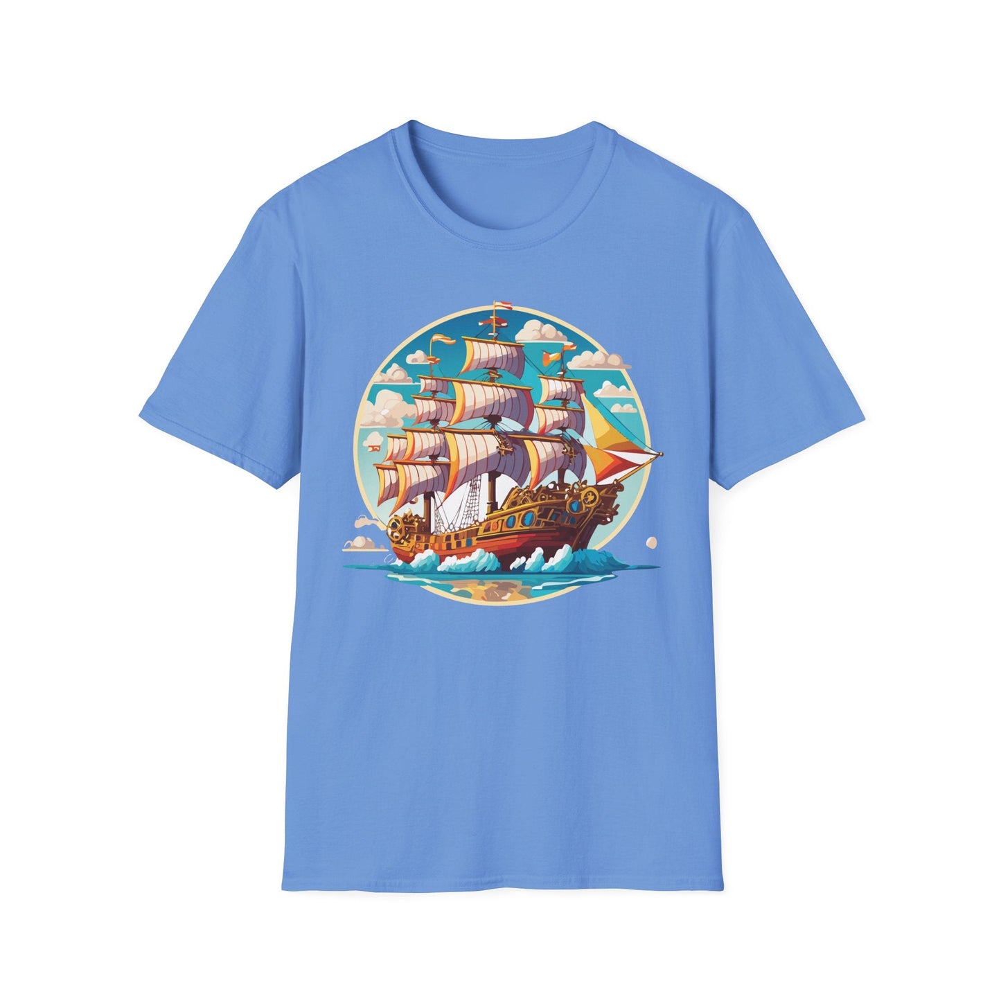 Ship T Shirts Frigate Tee Unisex Vessel Tee Shirt Gildan Softstyle 64000 Cotton Tee Classic