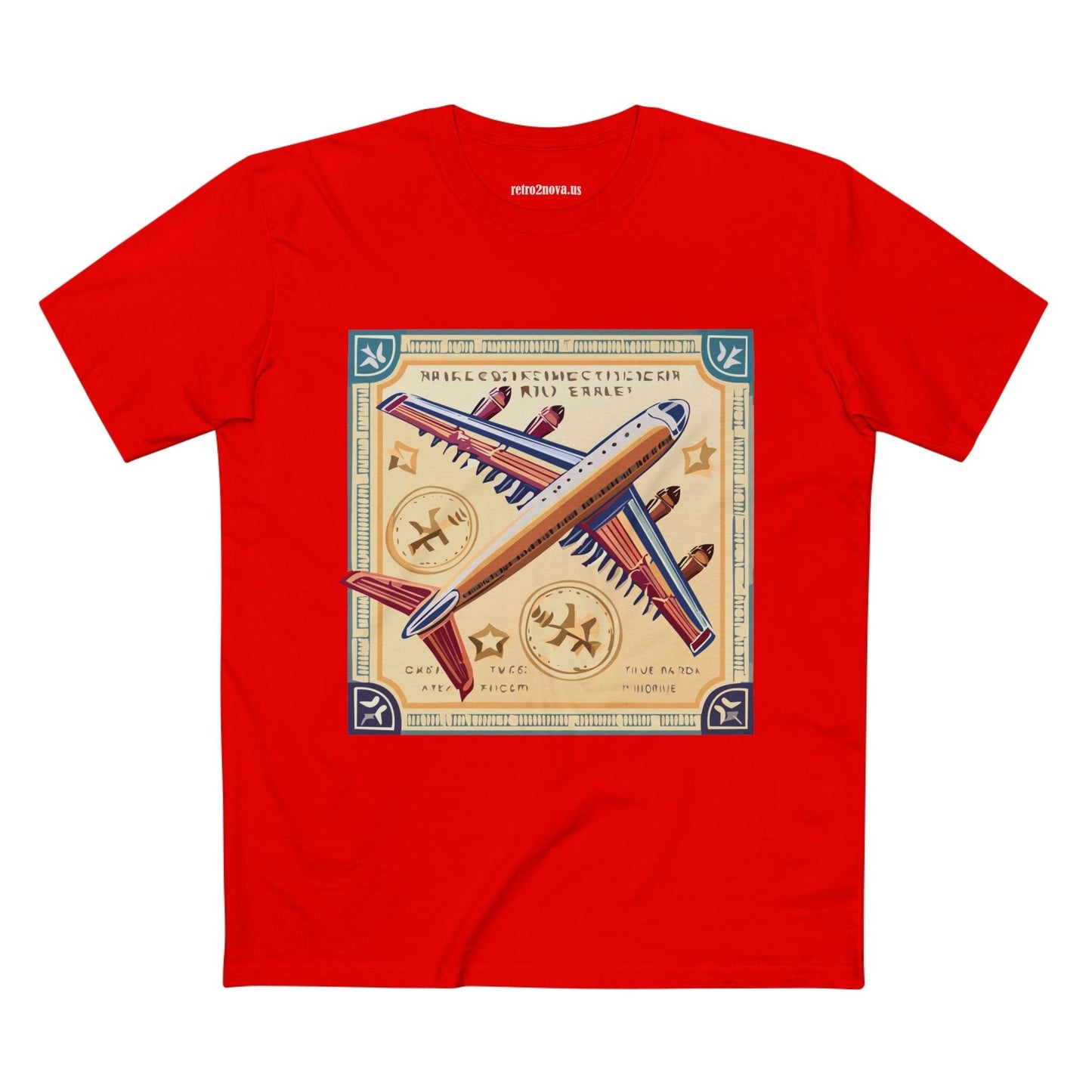 Postage Stamp Shirt Unisex Premium Cotton Tee With Original Art By Retro2Nova Art Collection