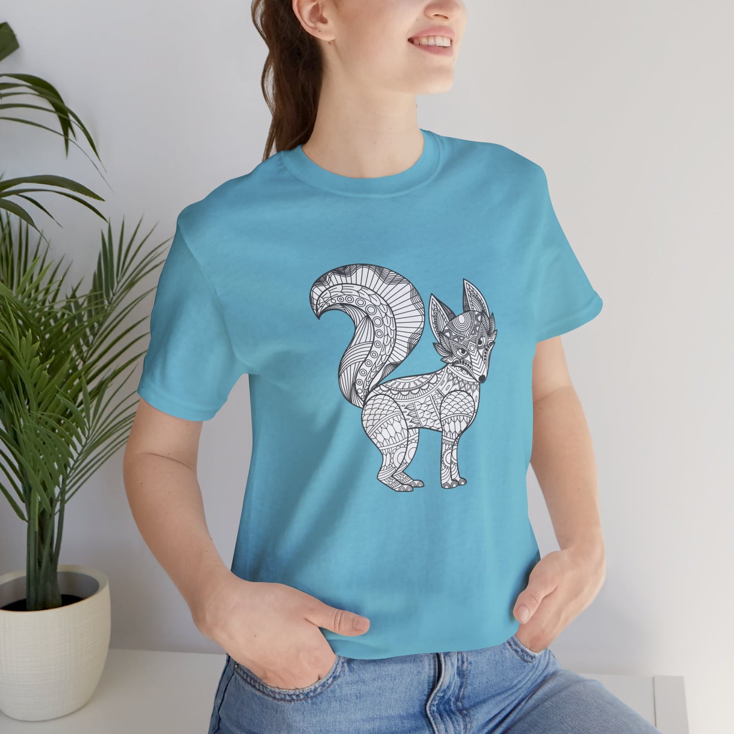 Camiseta unisex con estampado de animales 