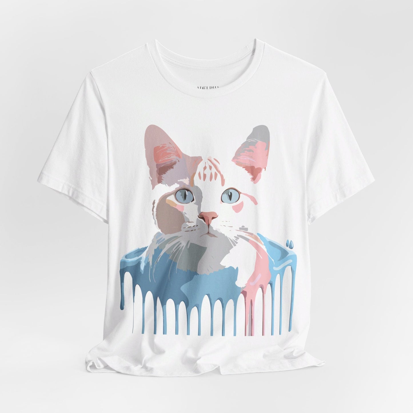 Adelpha Cat Graphic T Shirt Unisex Short Sleeve Vintage Artwork Tee
