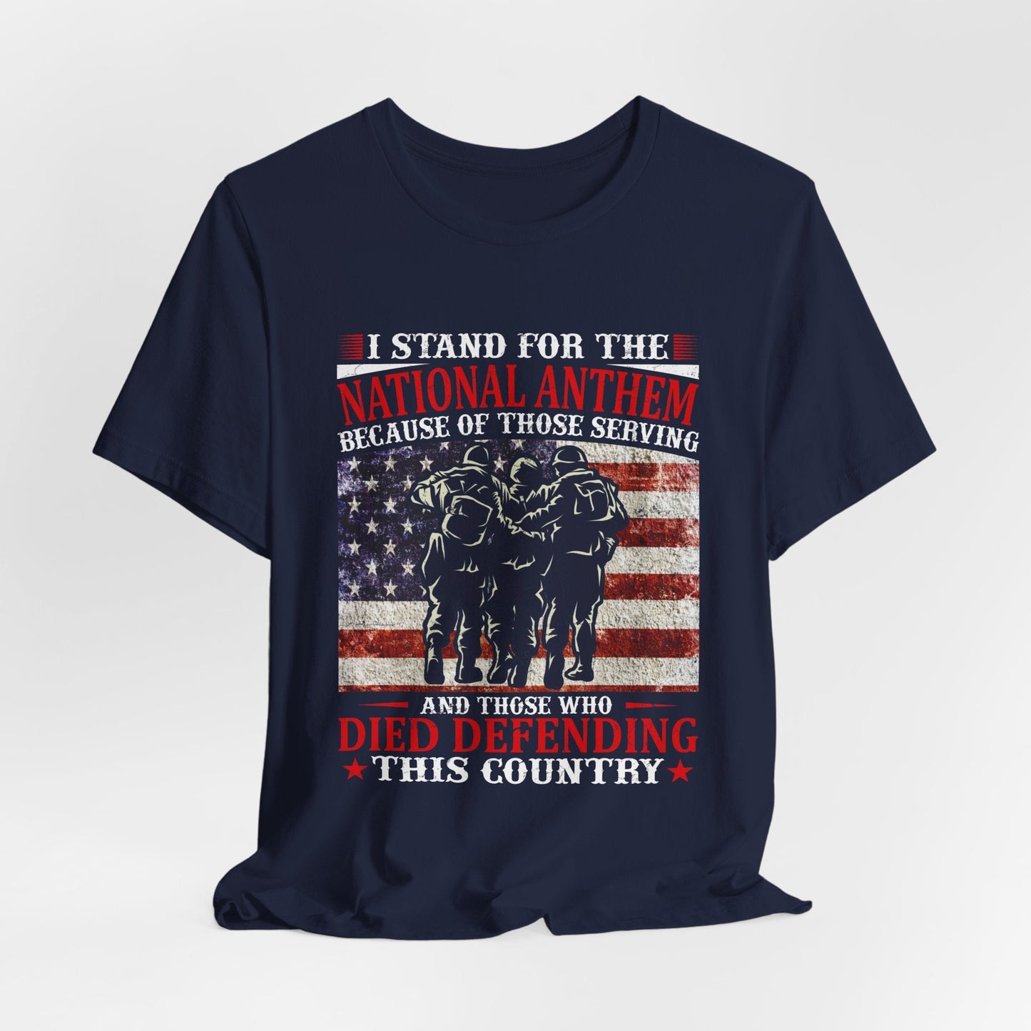 Army Veteran Patriotic Graphic Design Unisex Cotton T-Shirt v36