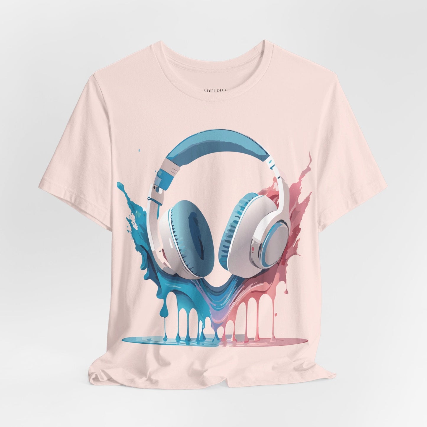 Music Graphic Unisex 100 Cotton Vintage Art with Musical Elements Tee 92
