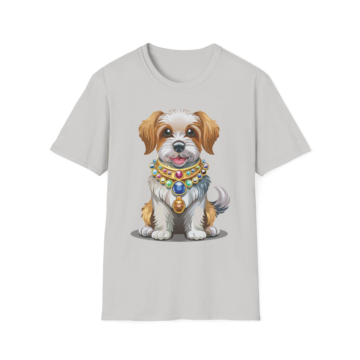 Cute Jeweled Puppy T-Shirt | Dog Portrait Tee