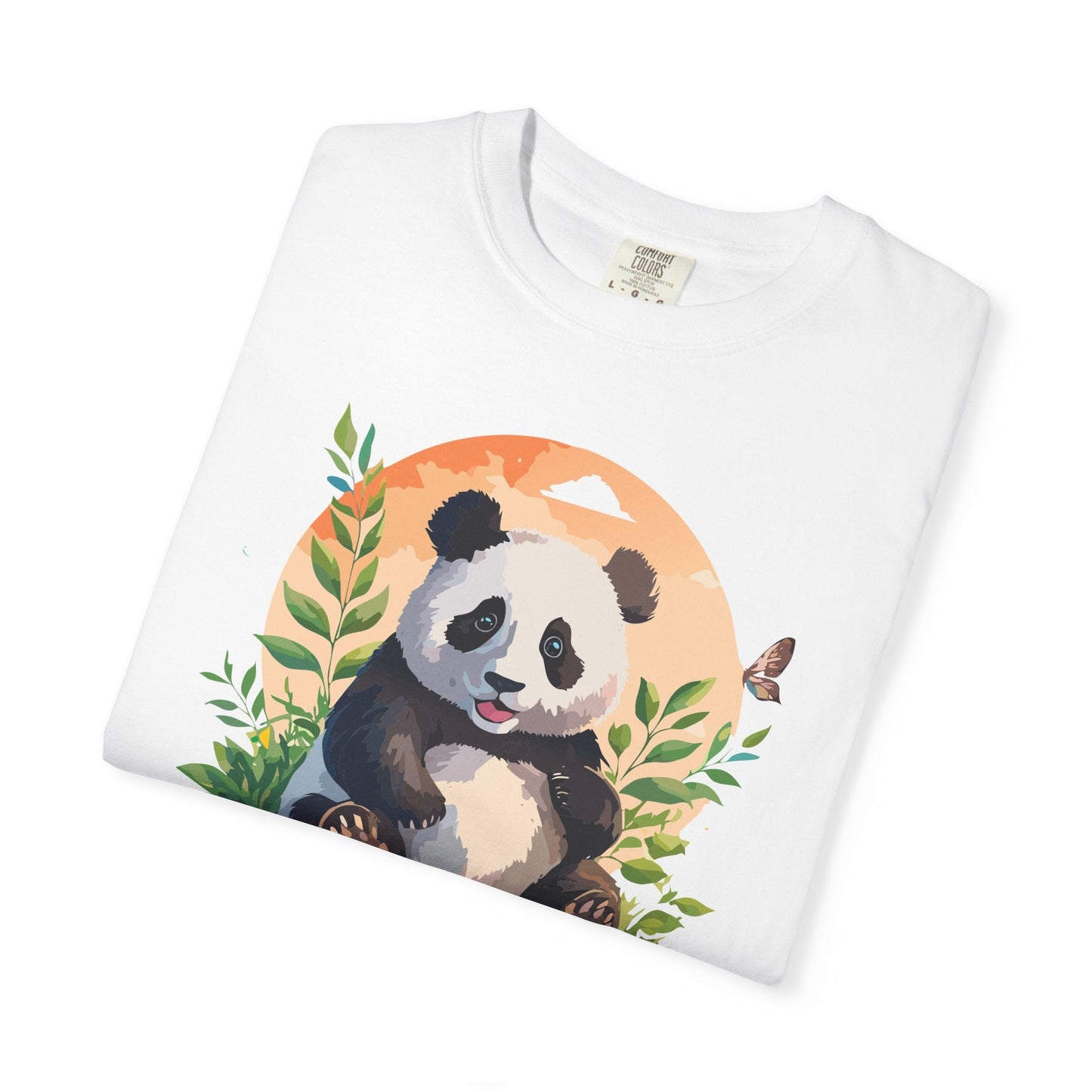 Panda Portrait Graphic T-Shirt Unisex Cotton Floral Animal Art Tee pp4