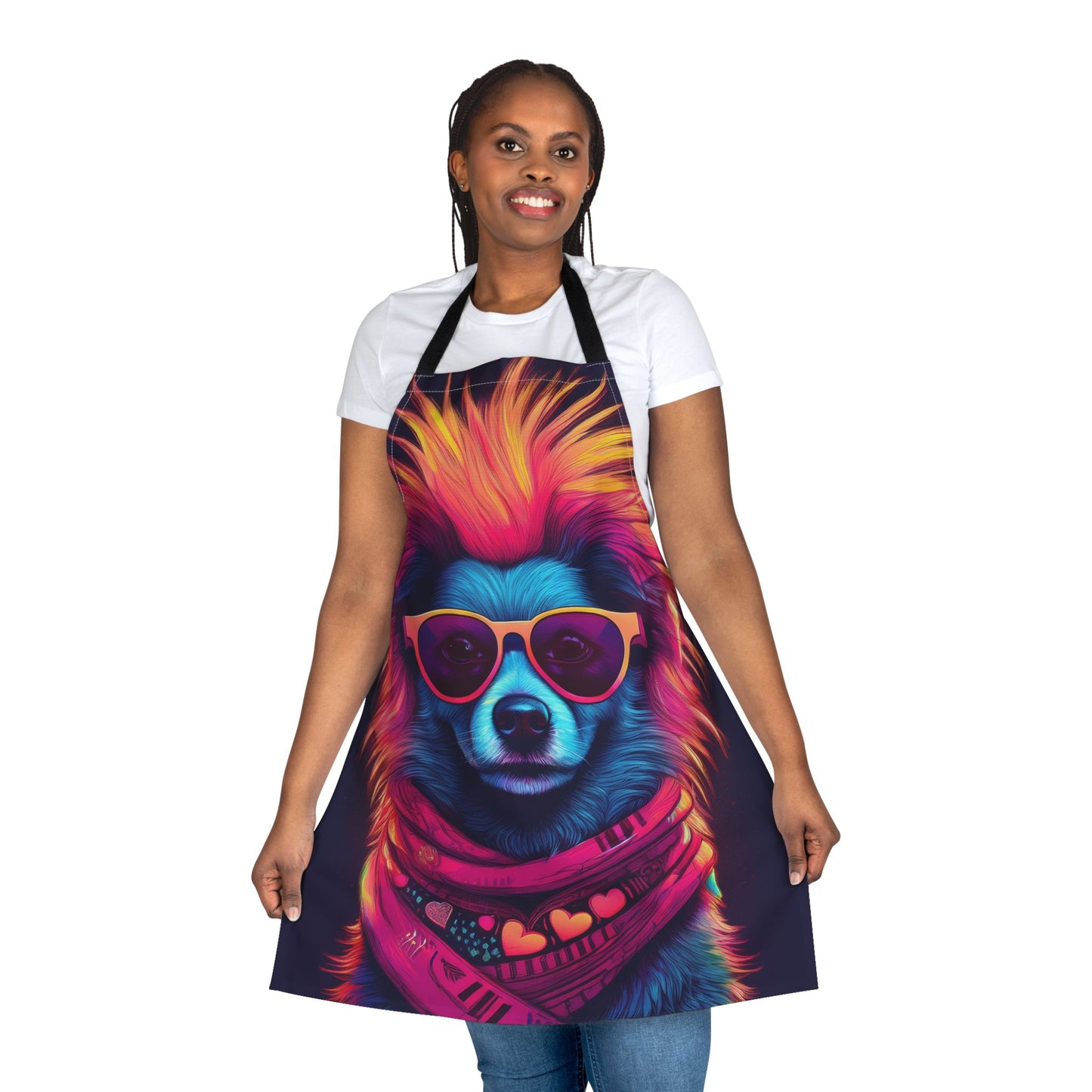Dog 100% Polyester Stain-resistant 31.5 x 25.6 | Art Print Canvas Apron 1