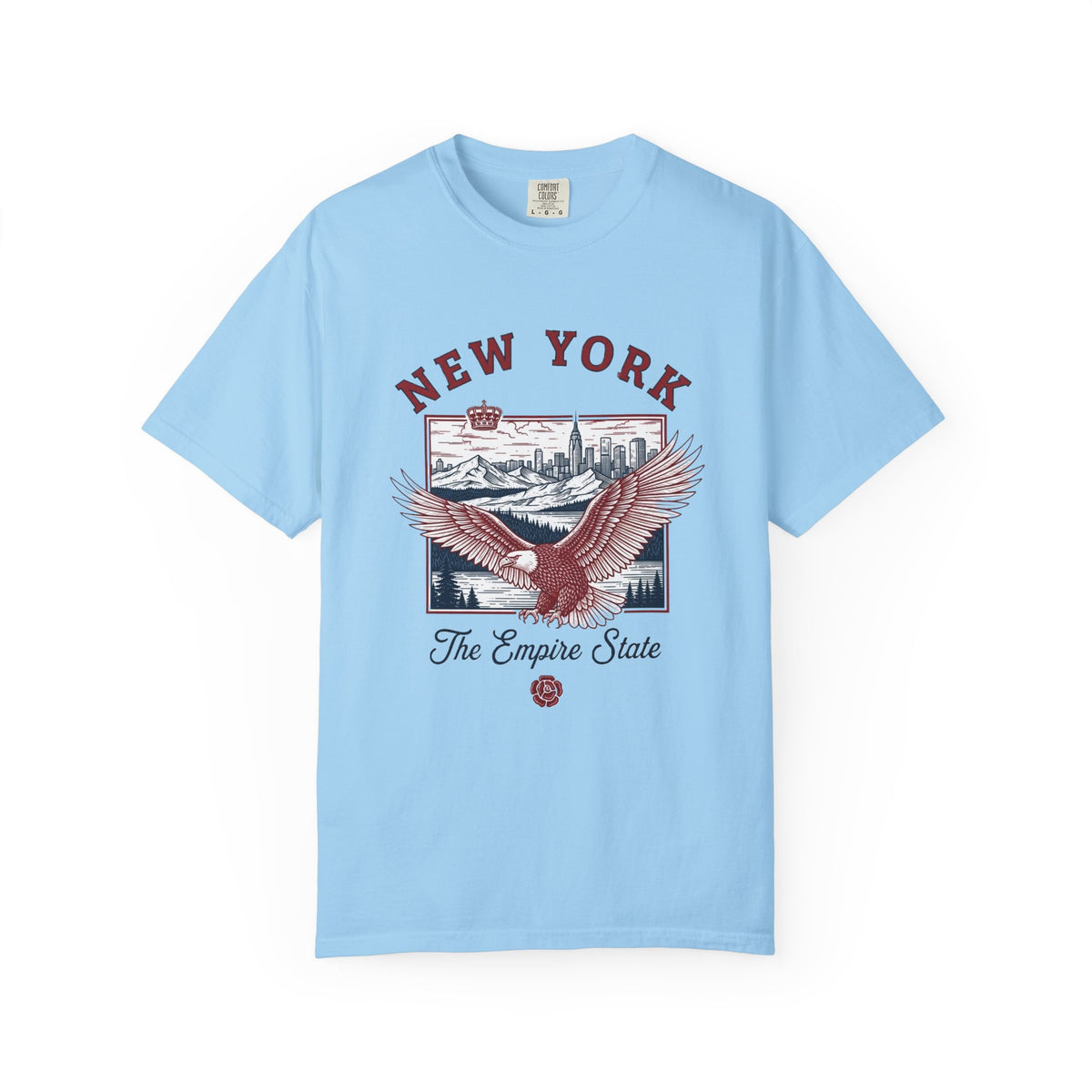 New York Empire State Vintage Travel Tourist Graphic Gift Tee Unisex 100 Cotton Comfort Colors T-Shirt