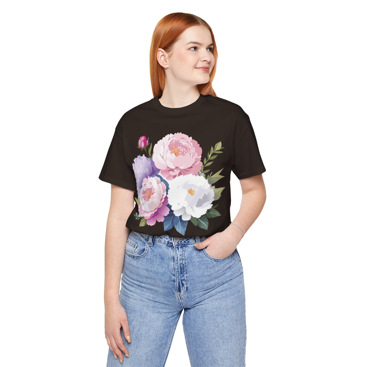 Floral Graphic Tee Shirt - Bella+Canvas Unisex 100 Cotton 36