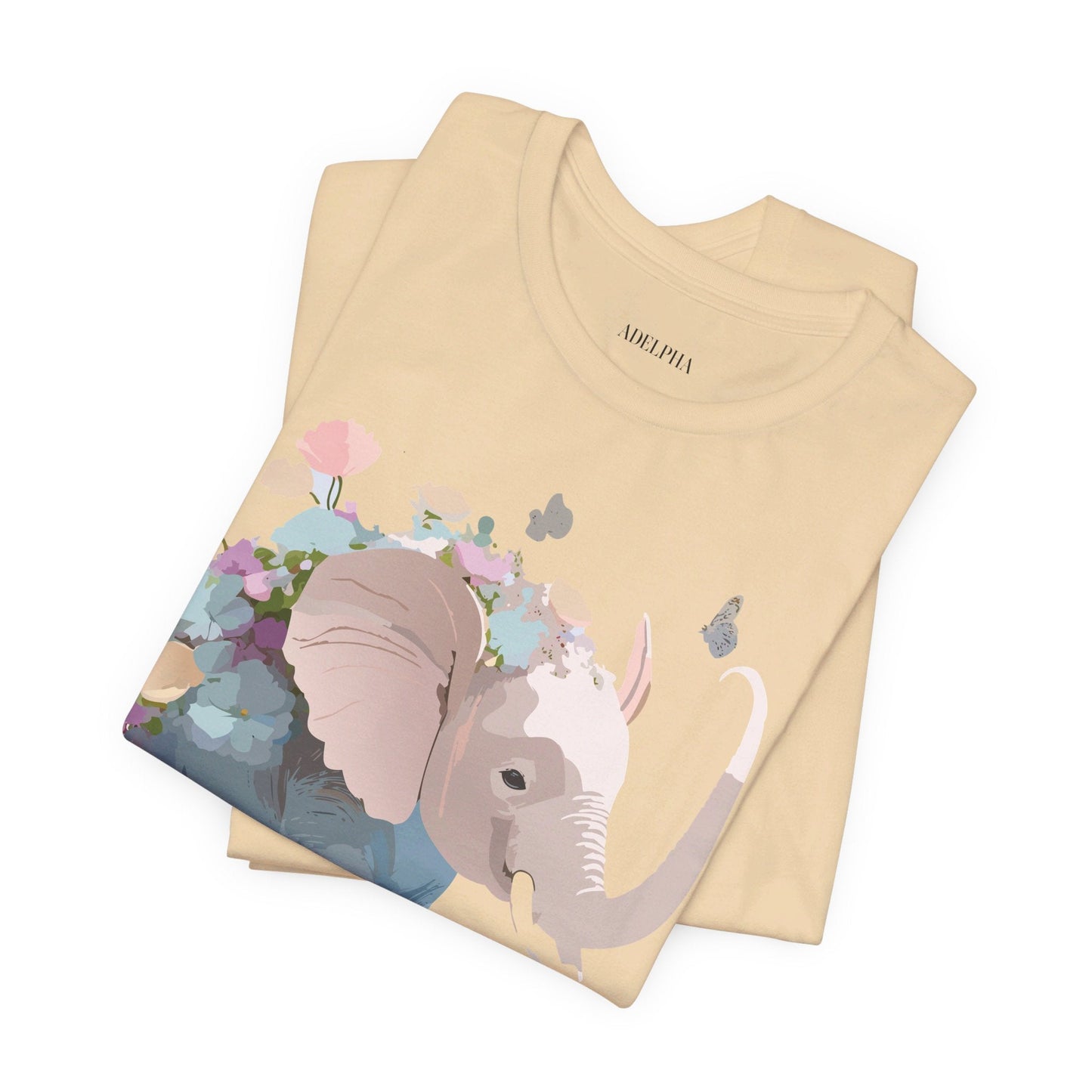 Elephant Graphic Tee Unisex Jersey Short Sleeve Art Design Adelpha Premium Vintage Inspired