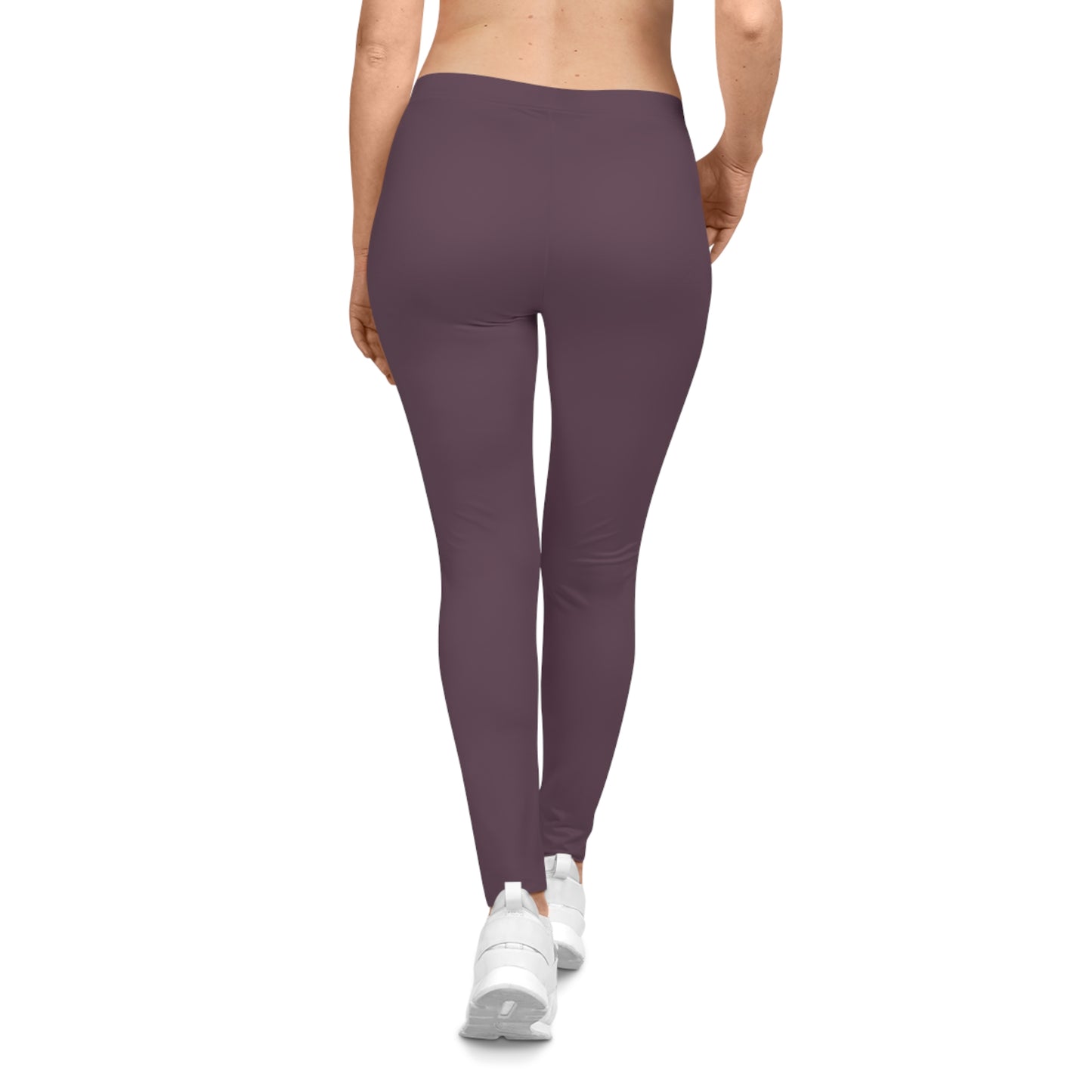Mauve Shadow Color Women's Poly-Span Casual Leggings XS-2XL