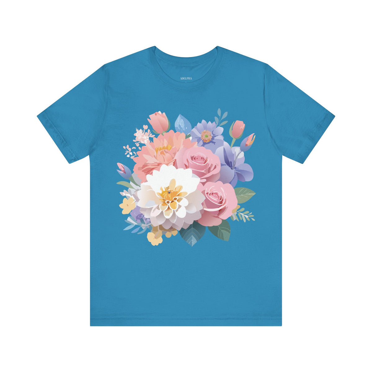 Floral Graphic Tee Shirt - Bella+Canvas Unisex 100 Cotton 29
