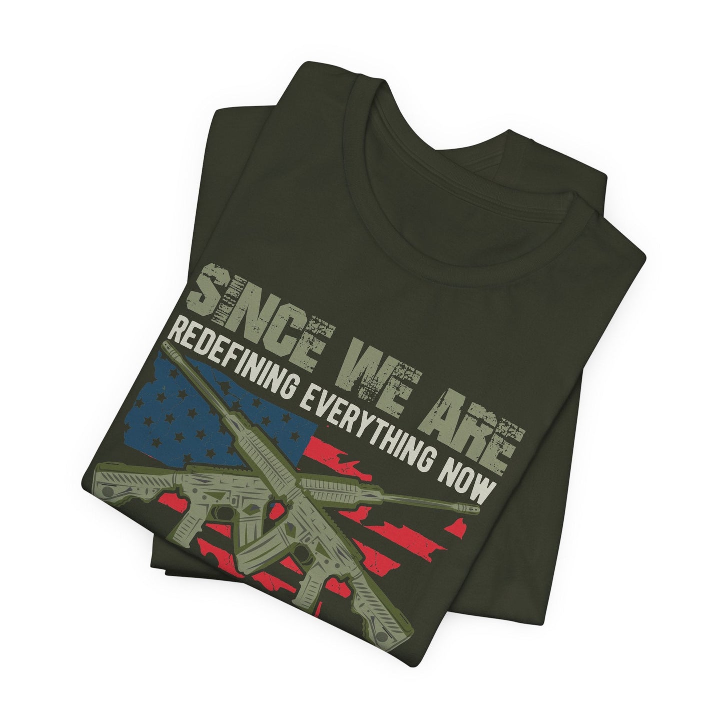 Army Veteran Patriotic Graphic Design Unisex Cotton T-Shirt v14