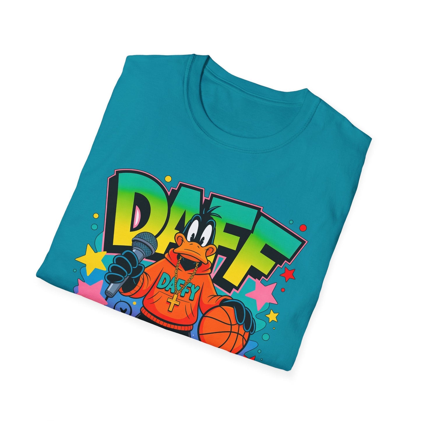Unisex Cartoon T Shirt With Animation Design Funny Animals Tee Gildan Softstyle 64000