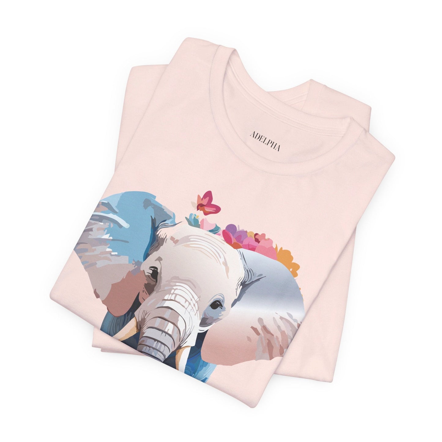 Elephant Graphic Unisex 100 Cotton Jersey Vintage Art Design Tee 5