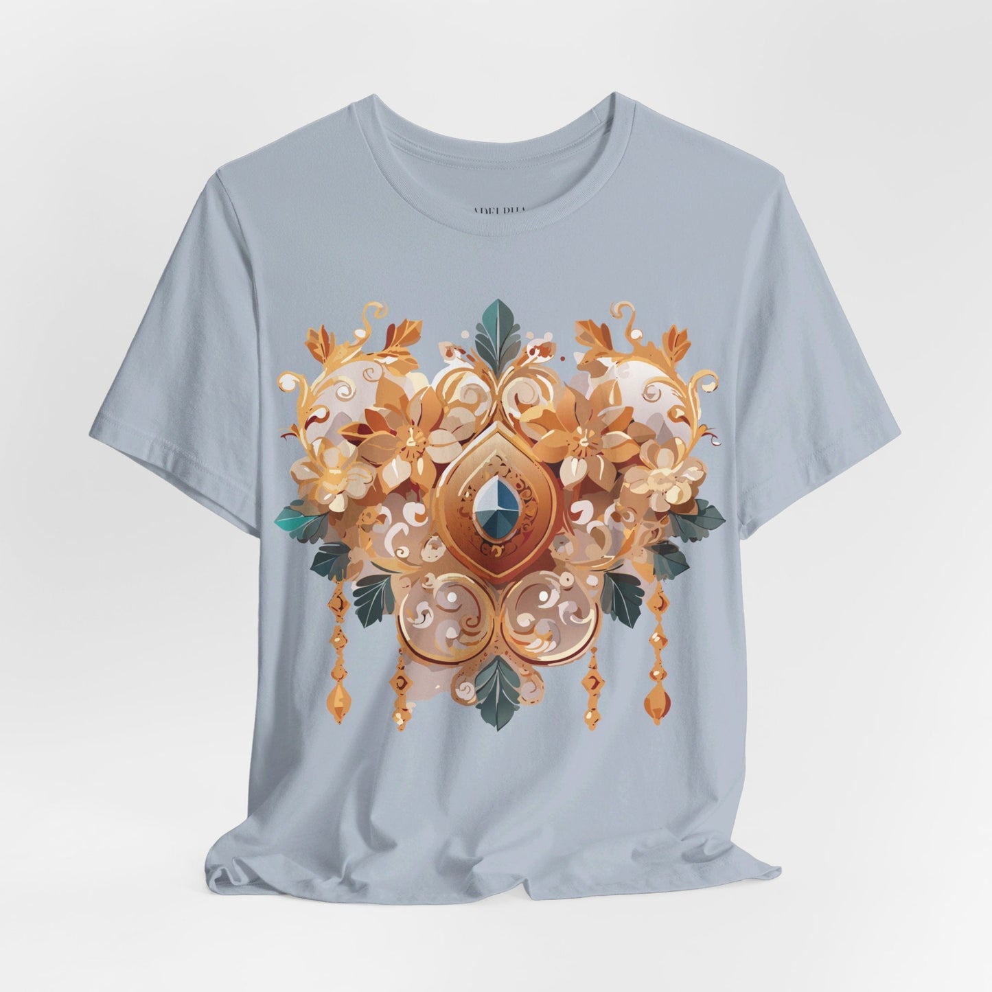 Jewelry Graphic Unisex 100 Cotton Vintage Treasure Art T-Shirt 34