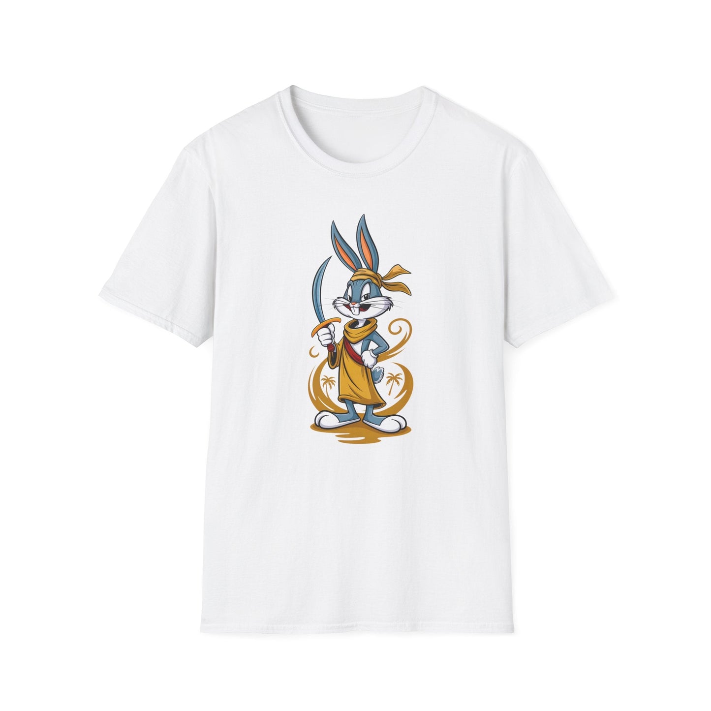 Bugs Bunny T Shirt Unisex Short Sleeve Cartoon Graphic Animation Gildan Softstyle 64000