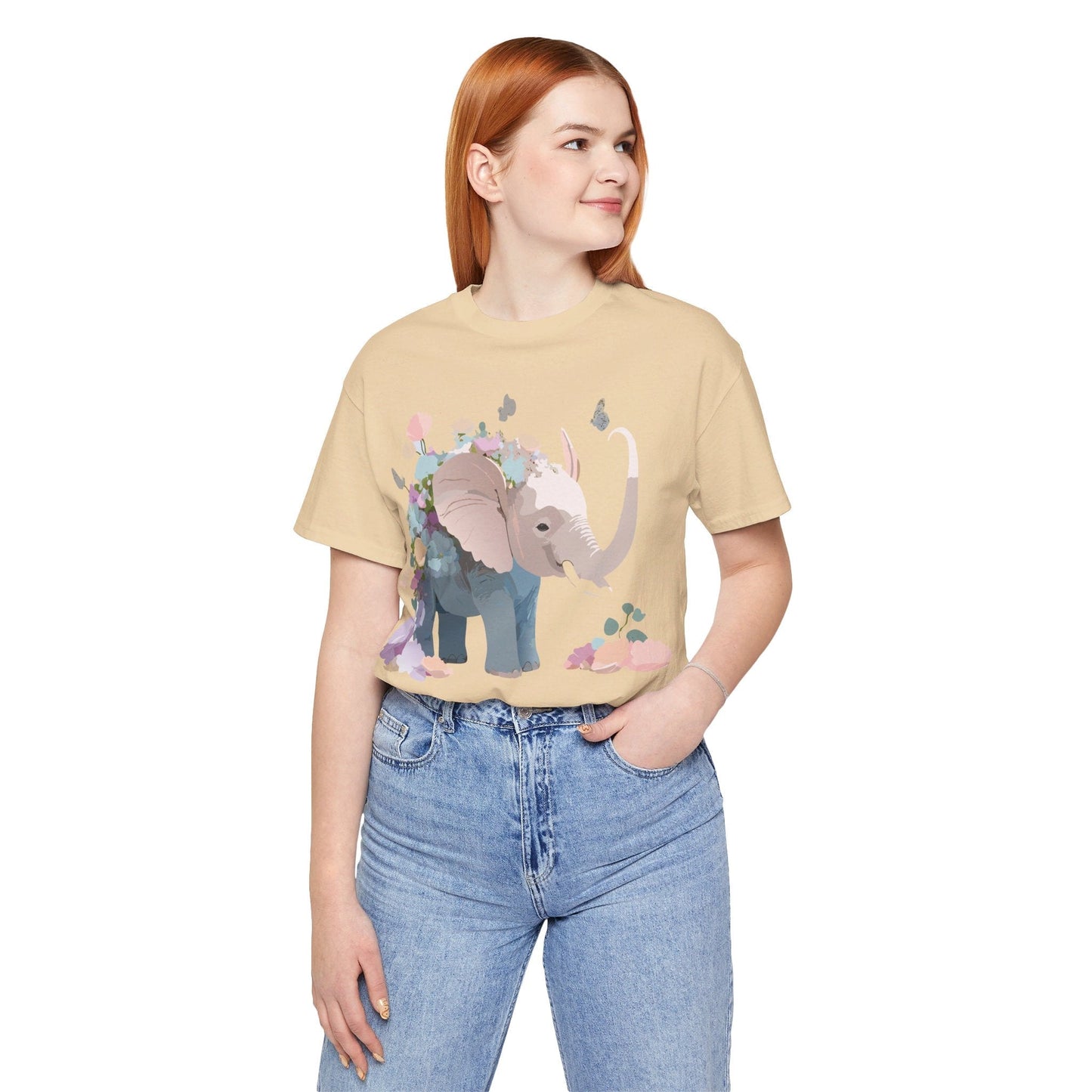 Elephant Graphic Tee Unisex Jersey Short Sleeve Art Design Adelpha Premium Vintage Inspired