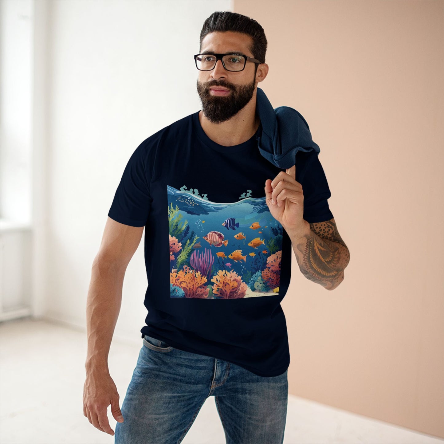 Ocean Shirt Ocean Pacific Unisex Premium Cotton Tee Featuring Original Art Design Retro2Nova