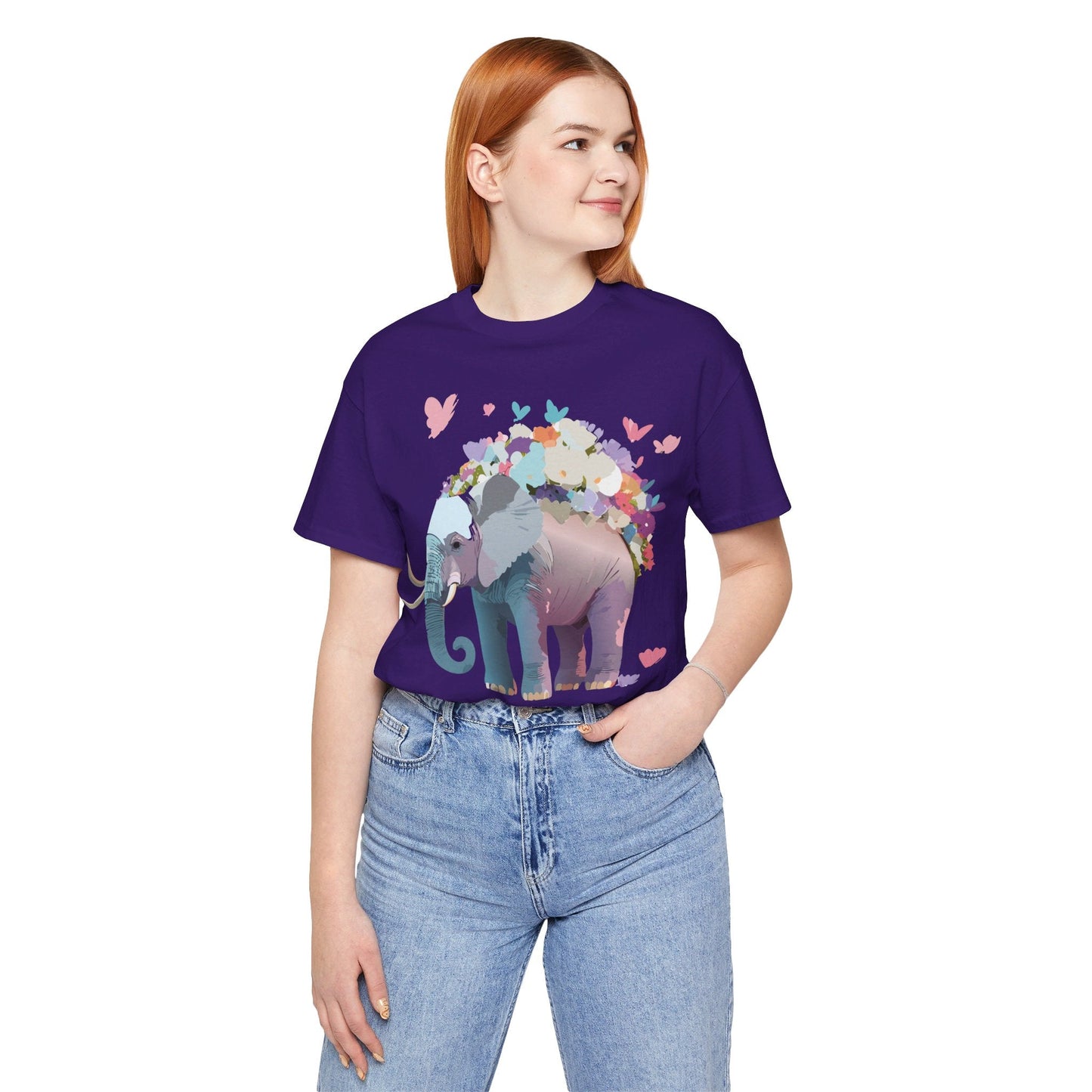 Elephant Shirt Graphic Tee Unisex Vintage Inspired Art Design By Adelpha Original Artwork